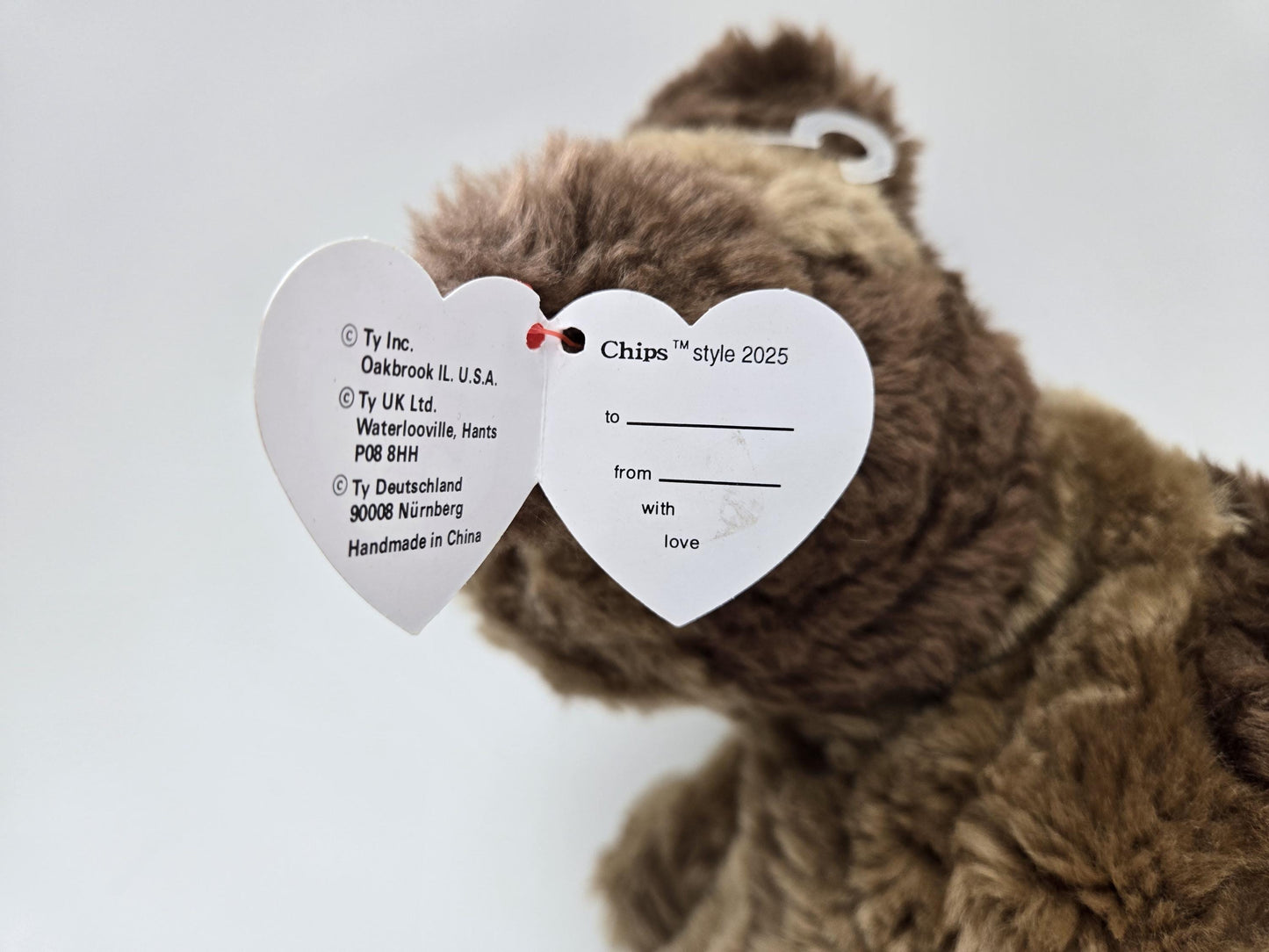 Ty Classics Collection “Chips” the Adorable Brown Dog (10 inch)