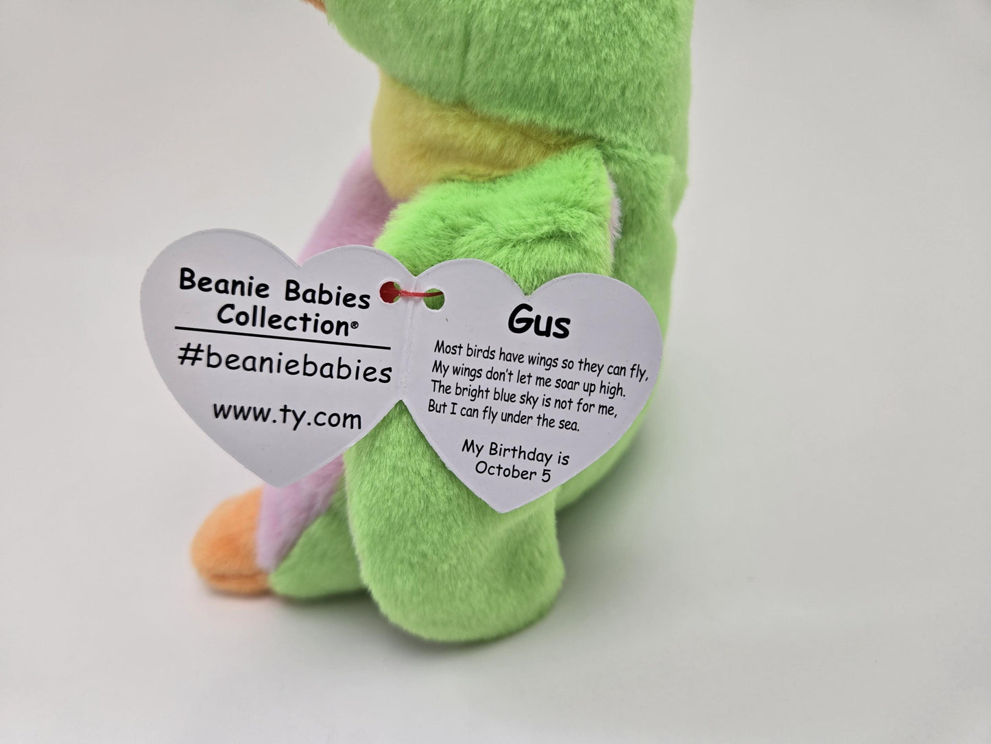 Ty Beanie Baby Gus the Penguin - Limited Production Rare! 30th Anniversary Beanie Baby Series! (6 inch)