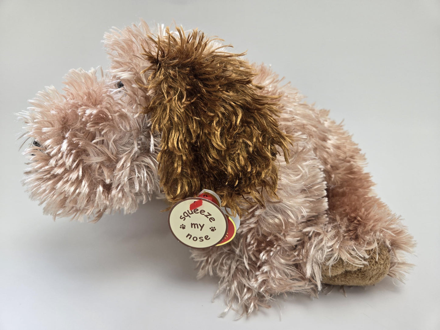 TY Classics Collection “Fiddle” the Adorable Dog - Nose Squeaker Works! (12 inch)