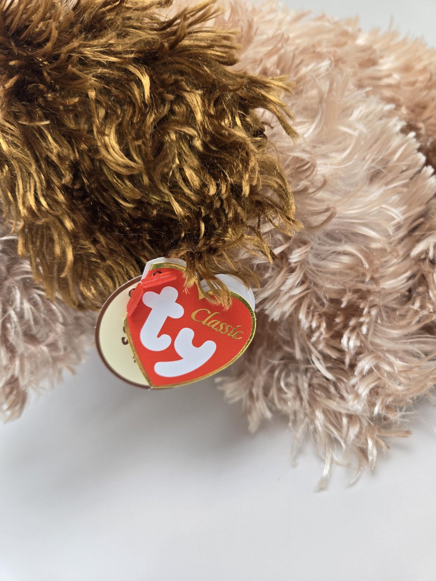 TY Classics Collection “Fiddle” the Adorable Dog - Nose Squeaker Works! (12 inch)