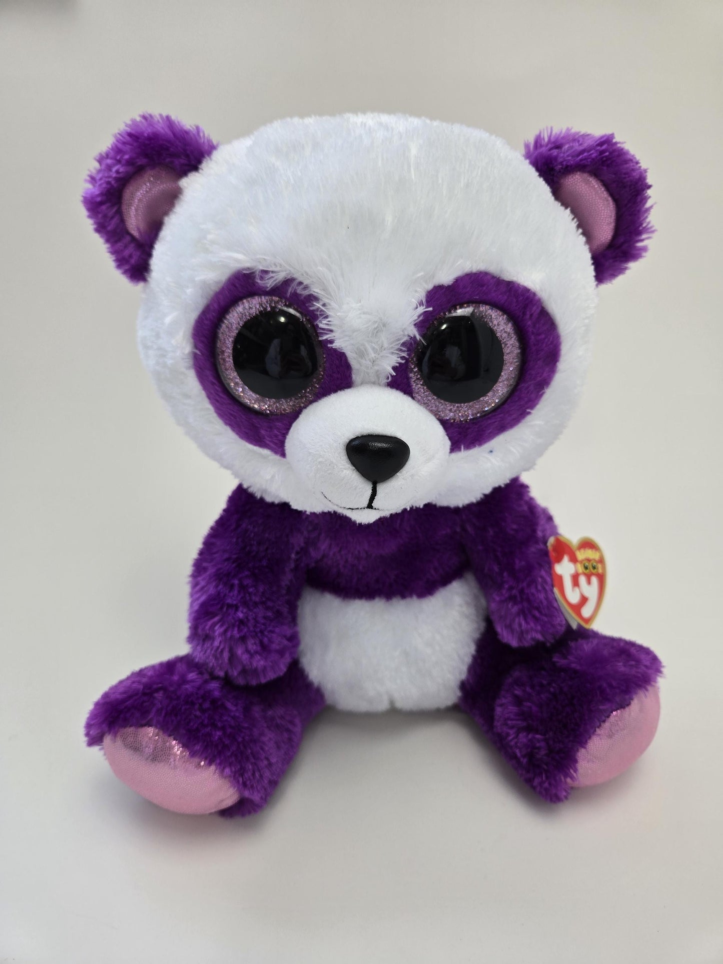 TY Beanie Boo “Boom Boom” the Purple Panda (Larger 9 inch)