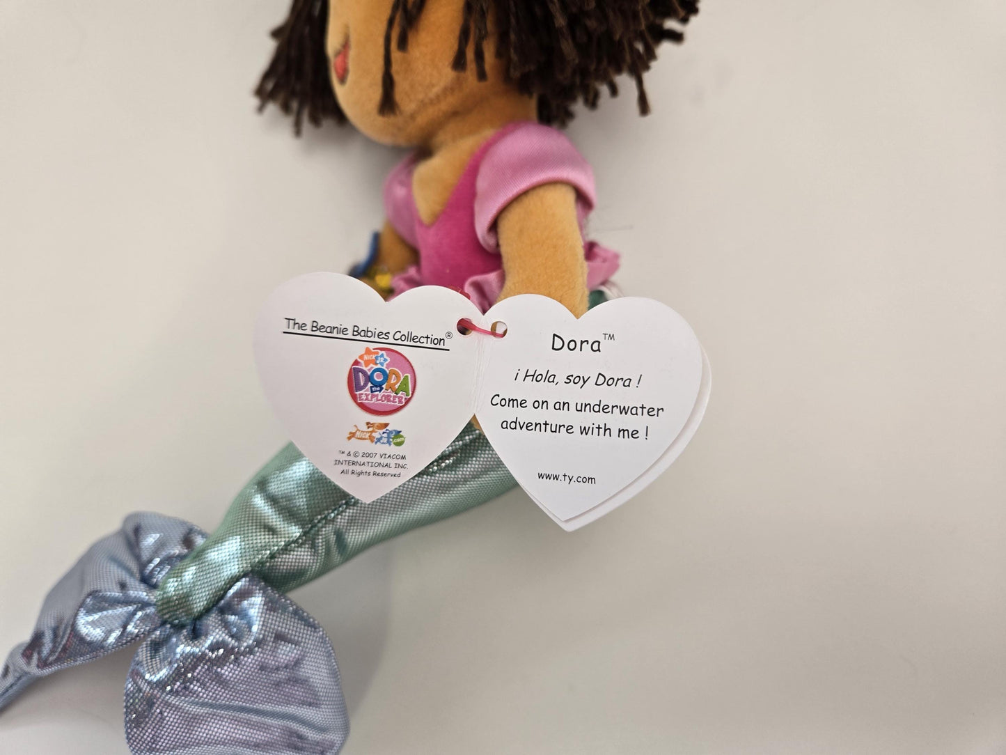 Ty Beanie Baby “Dora” the Dora the Explorer Doll - Mermaid Edition (8 inch)