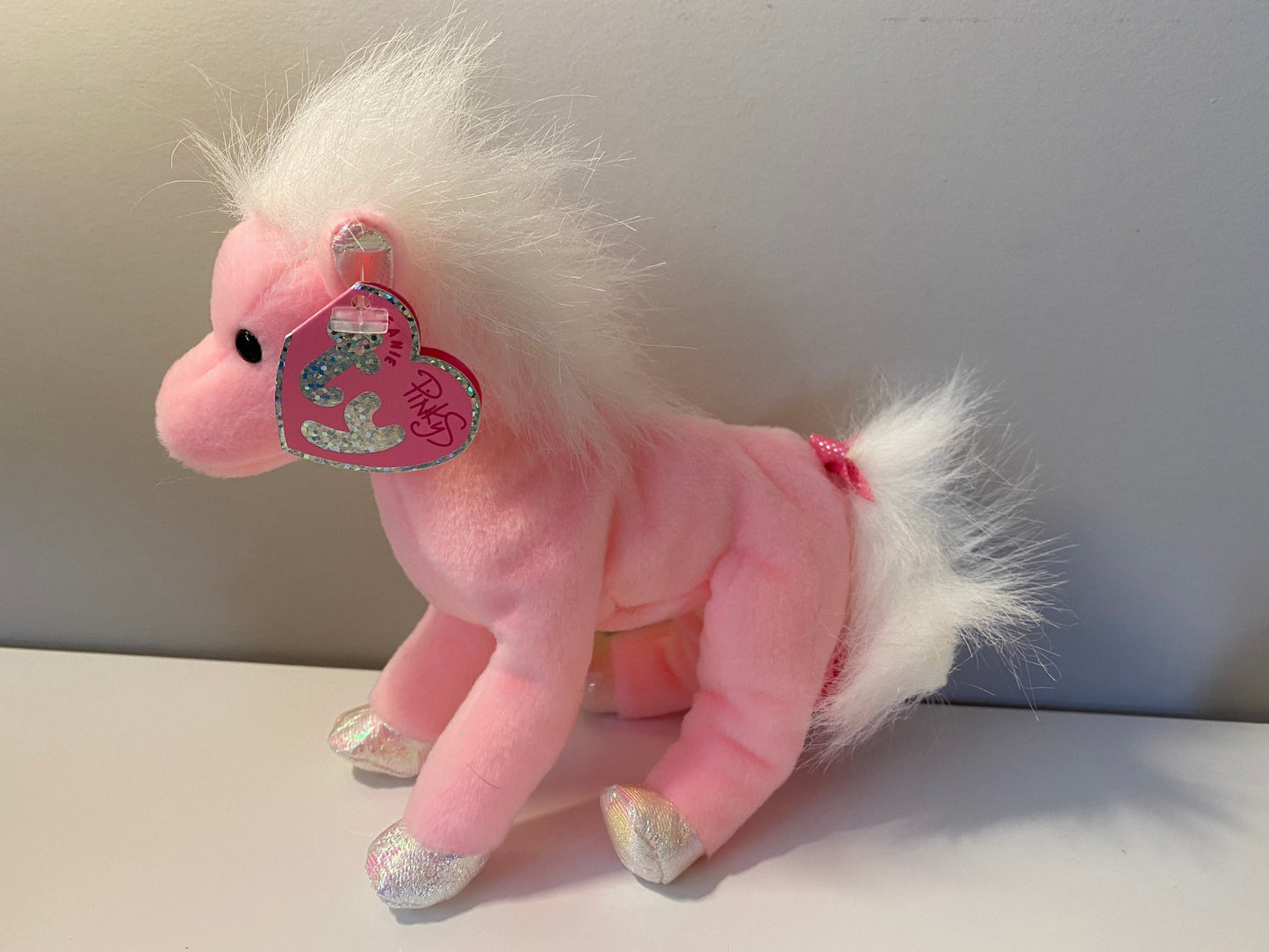 Ty Beanie Baby “Frilly” the Adorable Pink Horse! (7 inch)