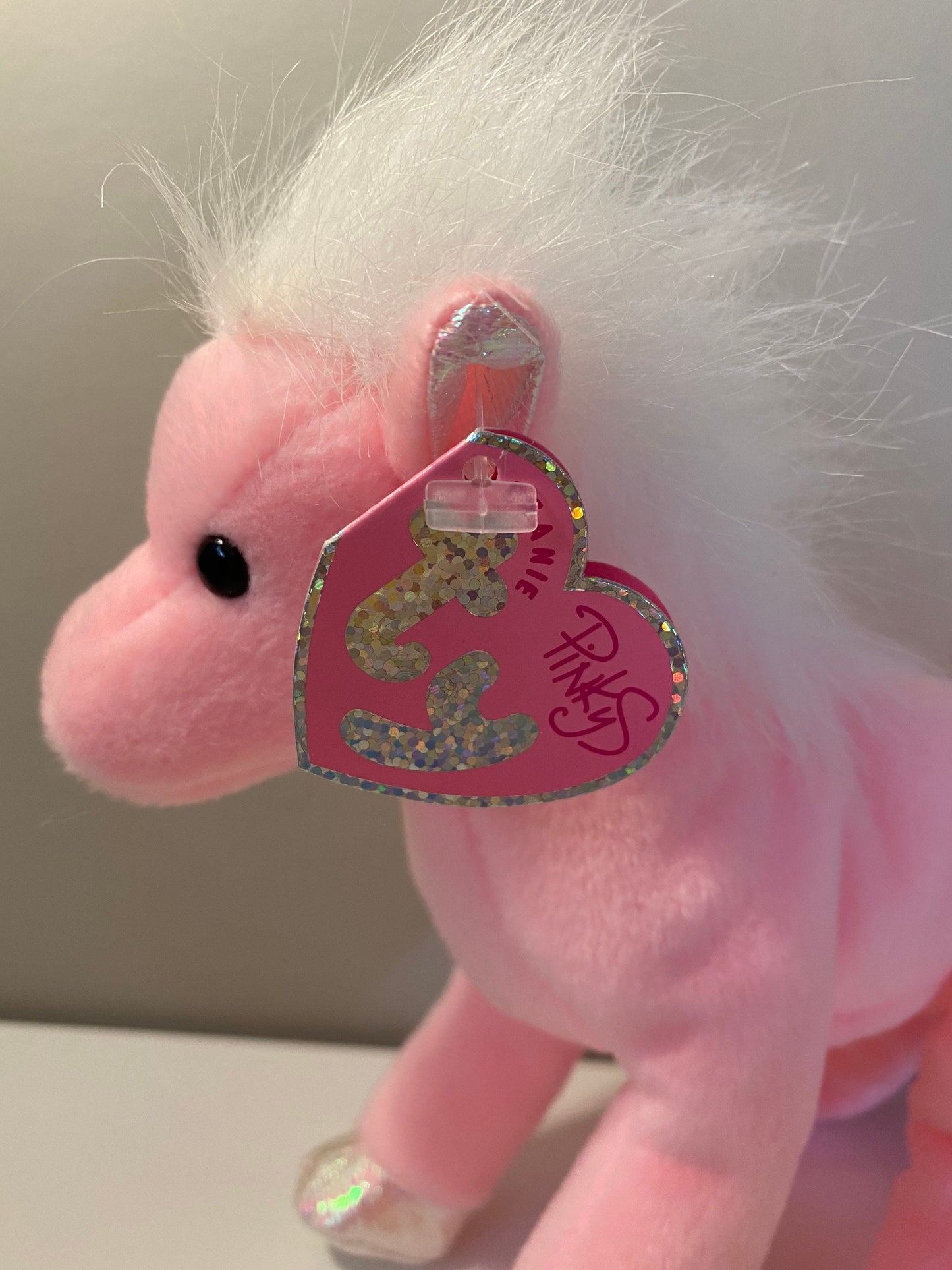 Ty Beanie Baby “Frilly” the Adorable Pink Horse! (7 inch)