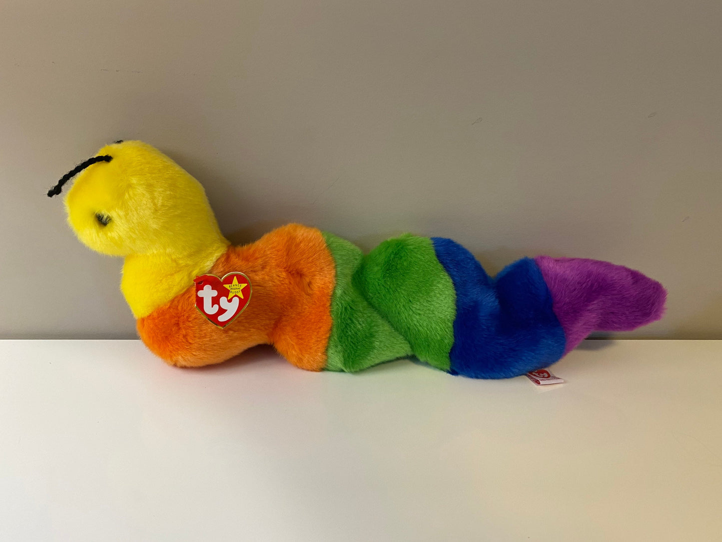 Beanie Buddy “Inch” the Rainbow Worm (14 inch)