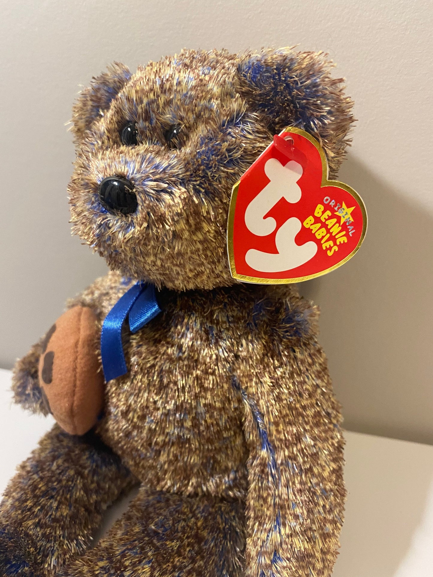 Ty Beanie Baby “Chocolate Chip” the Midwest Airlines Bear! *Rare* (8.5 inch)