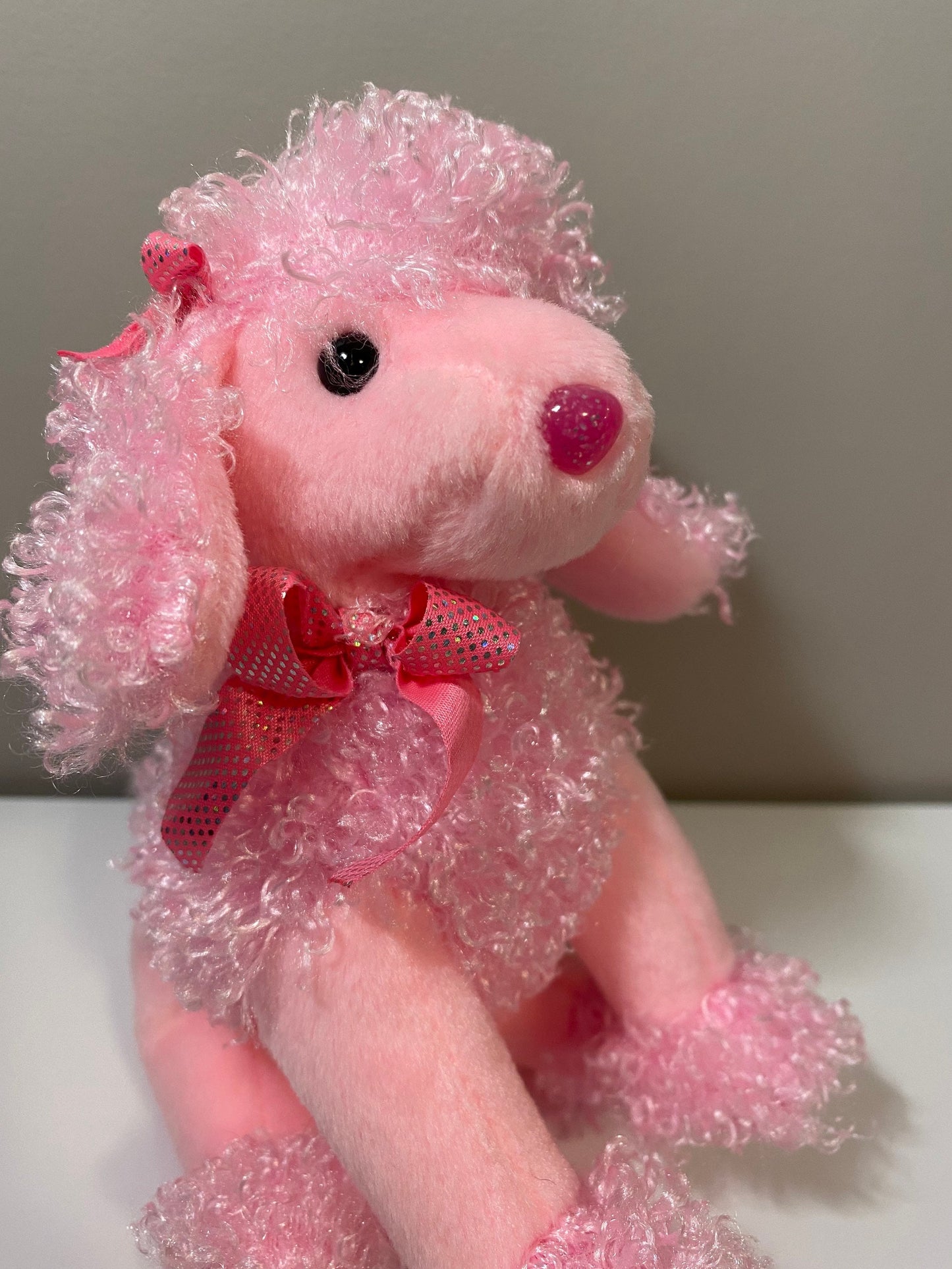 Ty Beanie Baby “Pinky Poo” the Pink Poodle (7 inch)