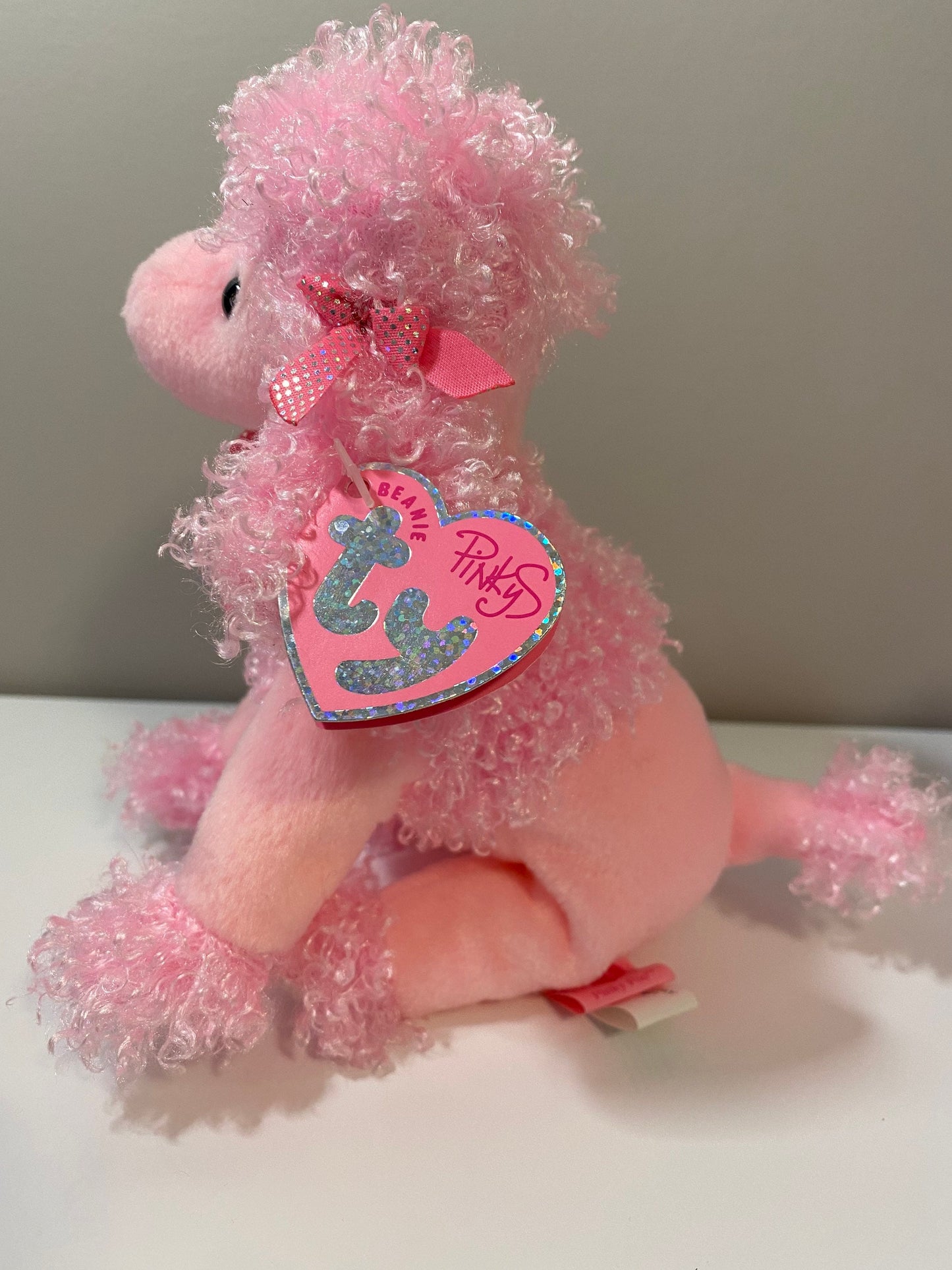 Ty Beanie Baby “Pinky Poo” the Pink Poodle (7 inch)