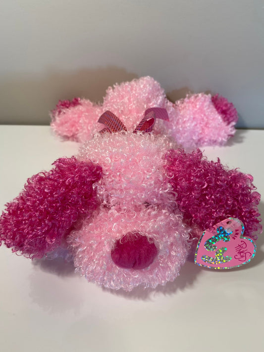 Ty Beanie Baby “Sparkles” the Adorable Pink dog - from the Pinky’s Collection! (6.5 inch)