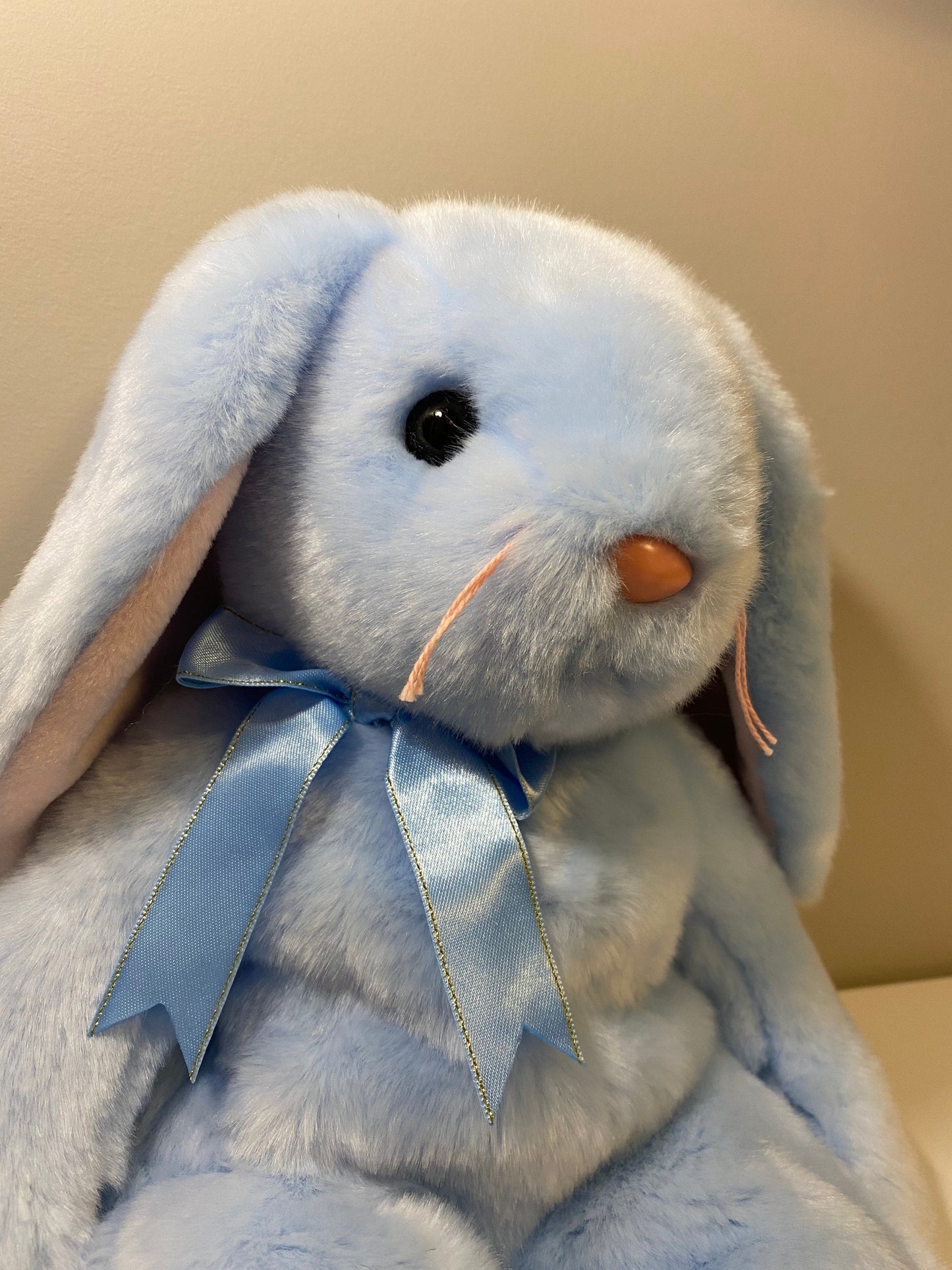 Ty Beanie Buddy “Flippity” the Blue Soft Bunny Rabbit ie (14 inch)