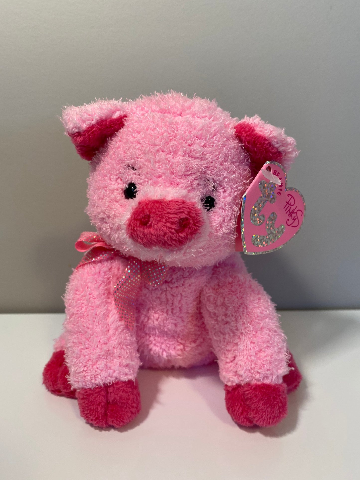 Ty Beanie Baby “Silky” the Pink Pig - Pinkys Collection (6 inch)