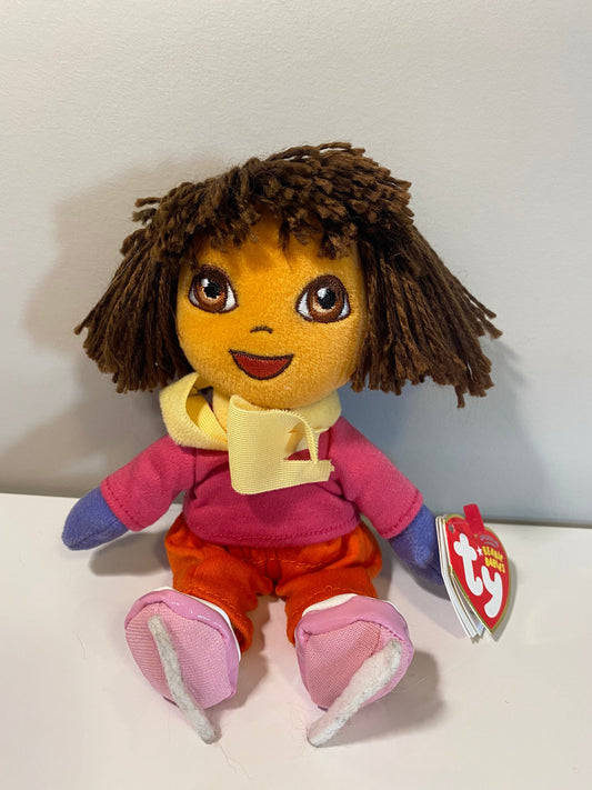 Ty Beanie Baby “Dora” the Dora the Explorer Doll  - Let’s go skating version (7 inch)