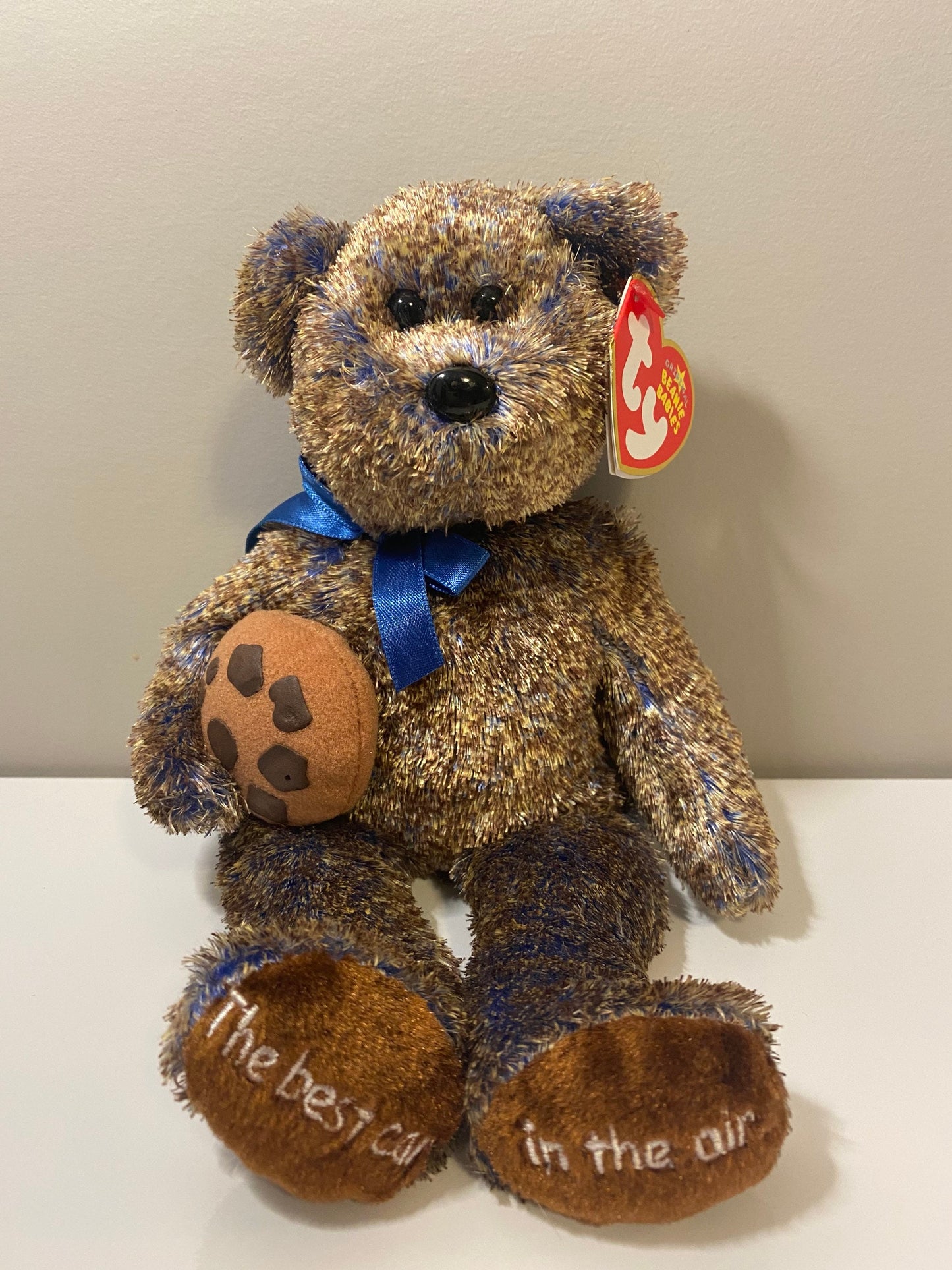 Ty Beanie Baby “Chocolate Chip” the Midwest Airlines Bear! *Rare* (8.5 inch)