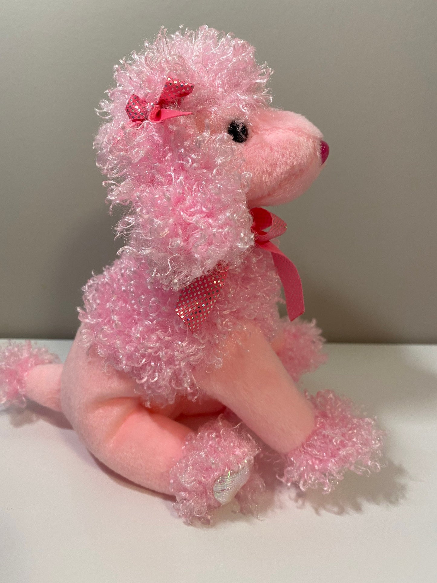 Ty Beanie Baby “Pinky Poo” the Pink Poodle (7 inch)