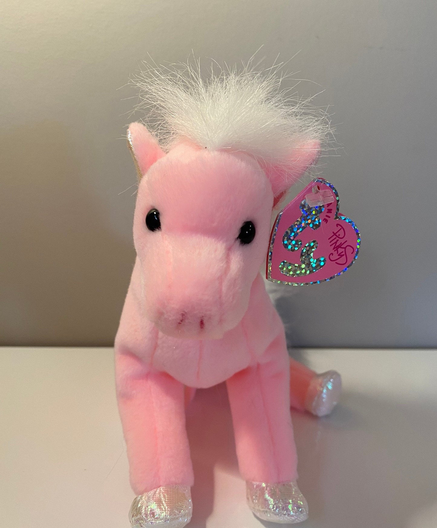 Ty Beanie Baby “Frilly” the Adorable Pink Horse! (7 inch)