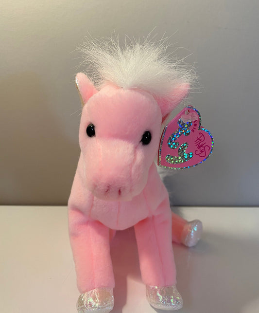 Ty Beanie Baby “Frilly” the Adorable Pink Horse! (7 inch)