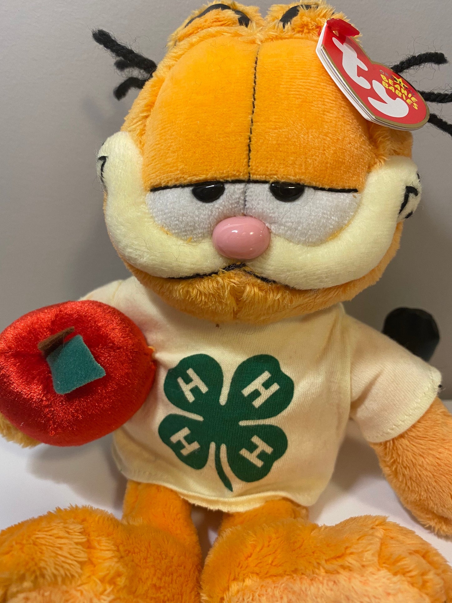 Ty Beanie Baby “Garfield 4H” - Garfield the Cat - 4H Exclusive! (8 inch)