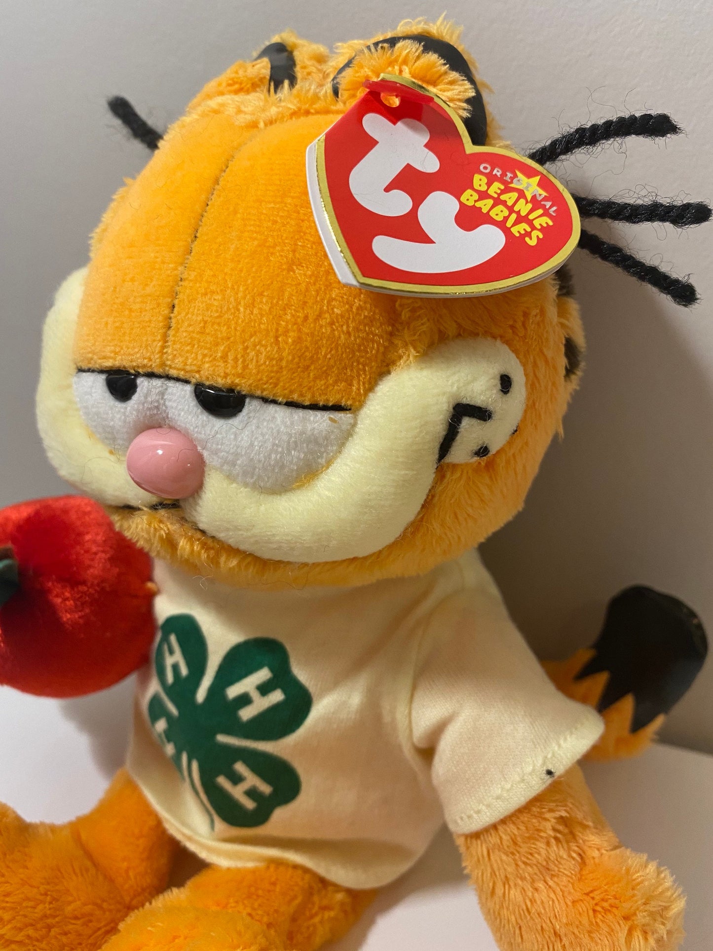 Ty Beanie Baby “Garfield 4H” - Garfield the Cat - 4H Exclusive! (8 inch)