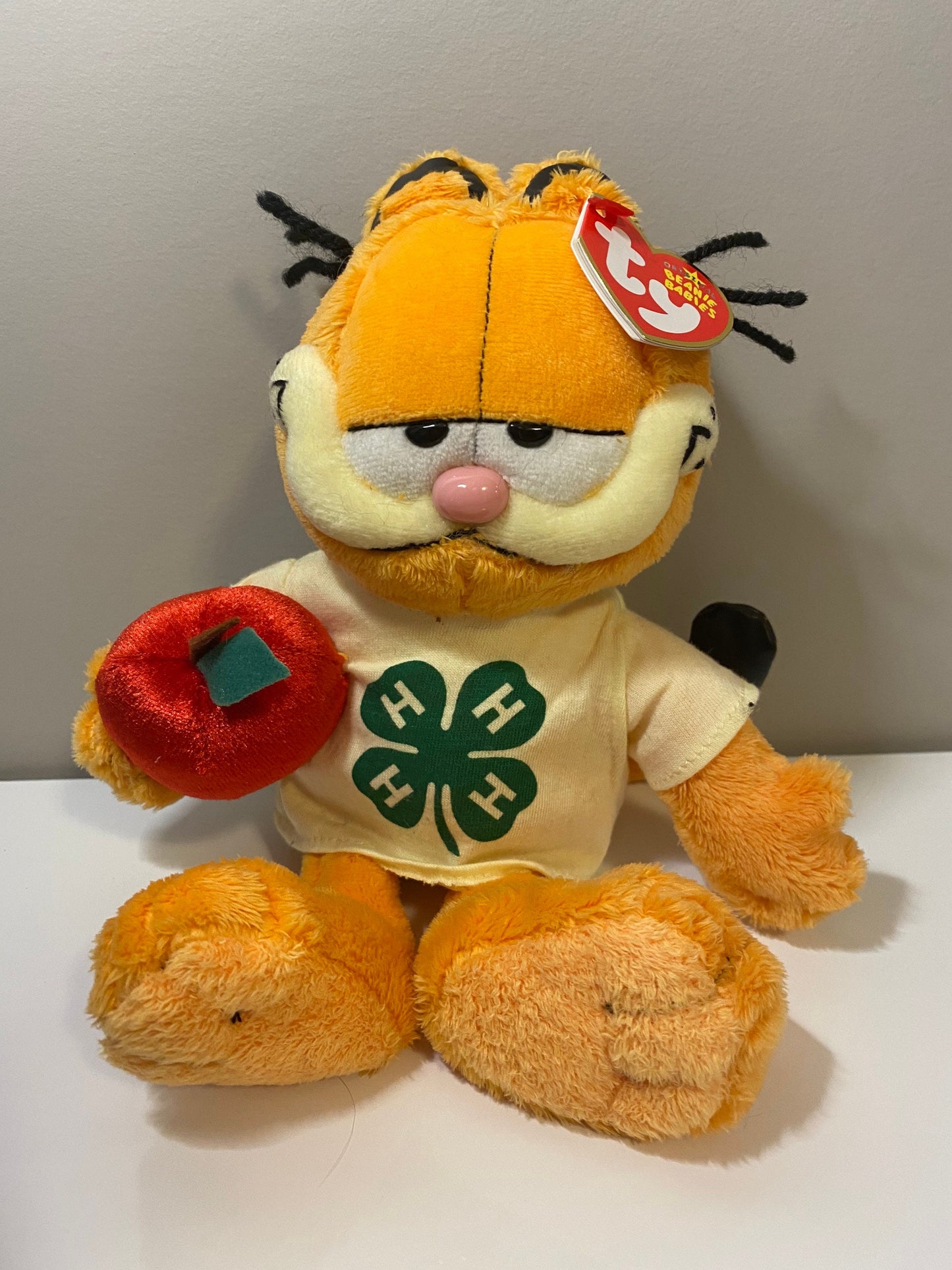 Ty Beanie Baby “Garfield 4H” - Garfield the Cat - 4H Exclusive! (8 inch)