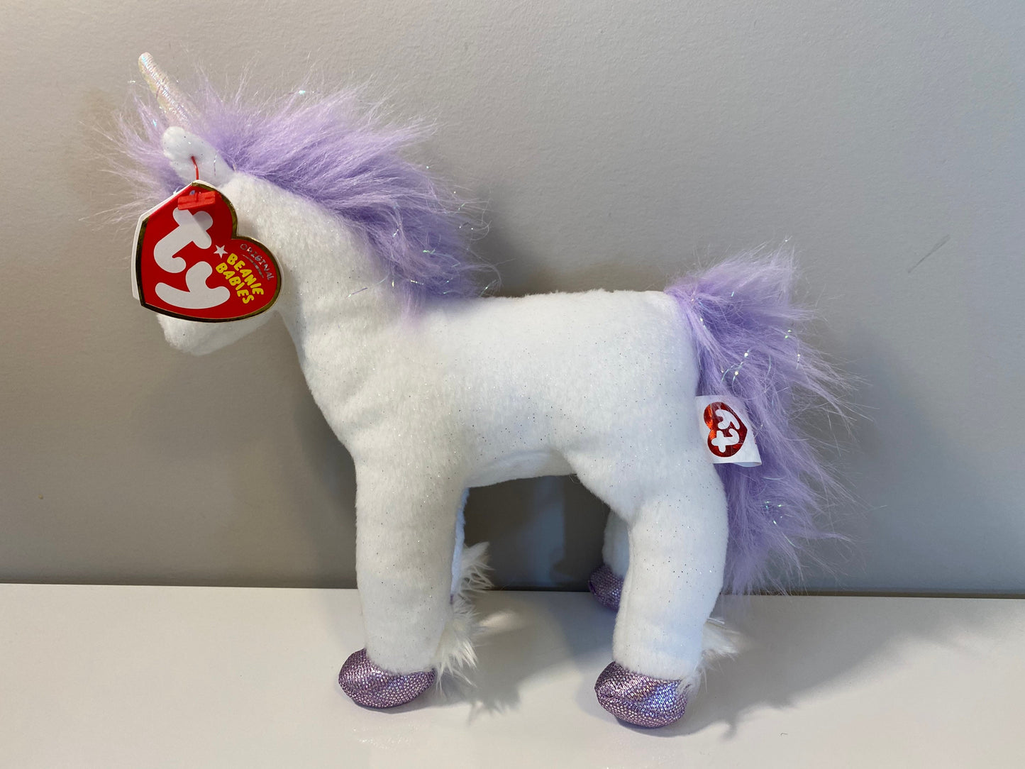 Ty Beanie Baby “Fortress” the Unicorn ie! *Rare* (7 inch)