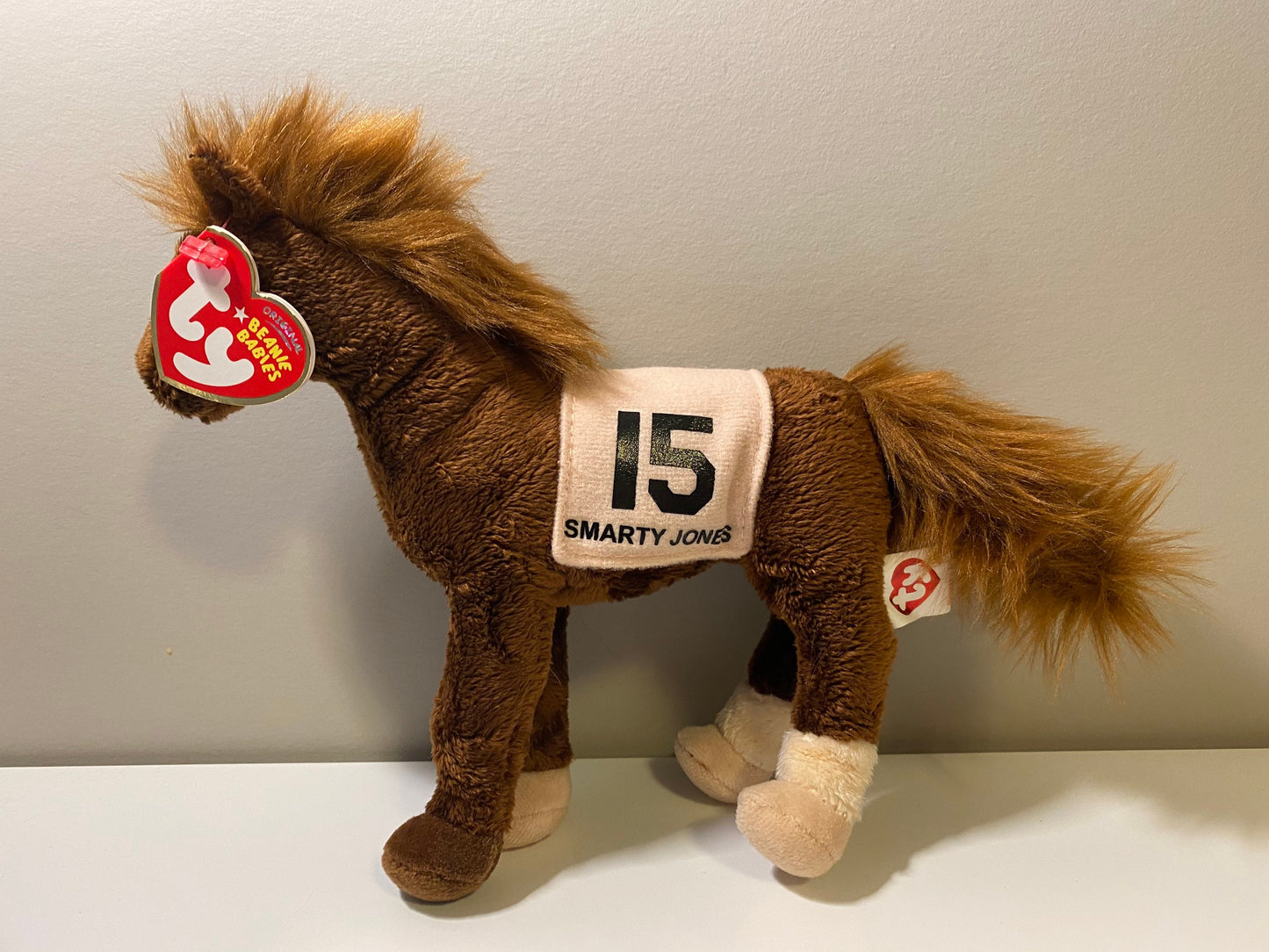 Ty Beanie Baby “Smarty Jones” the Horse -  Kentucky Derby Winner! (7 inch)