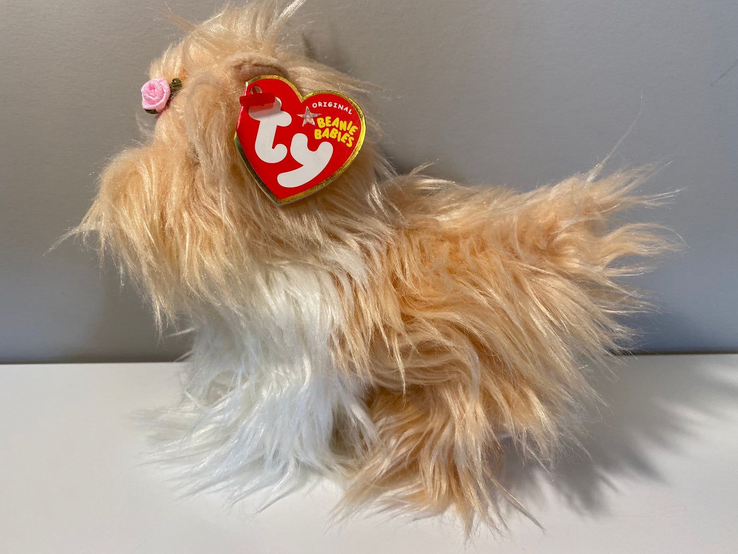 Ty Beanie Baby “Tibby” the Adorable Shih tzu Dog  (5 inch)