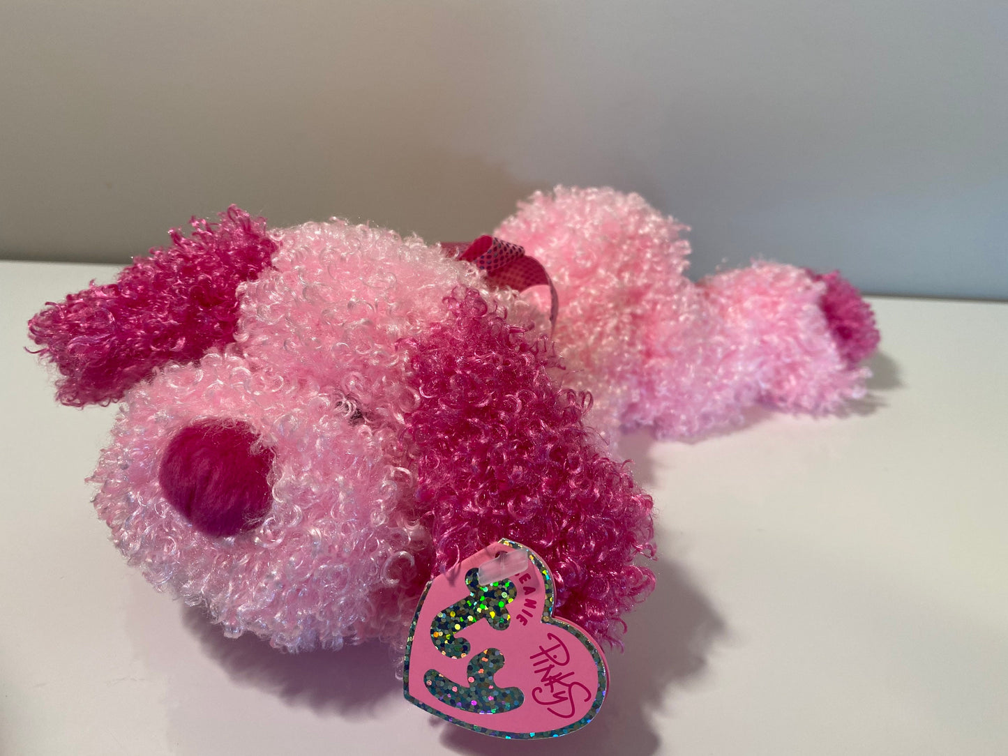 Ty Beanie Baby “Sparkles” the Adorable Pink dog - from the Pinky’s Collection! (6.5 inch)