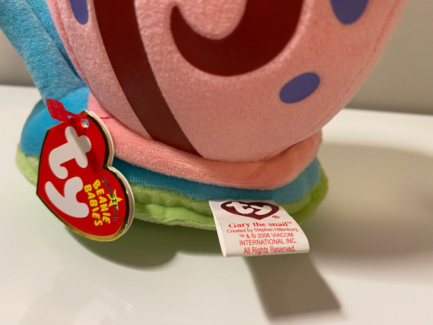 Ty Beanie Baby “Gary” the Snail from SpongeBob SquarePants - Extremely rare (8 inch)