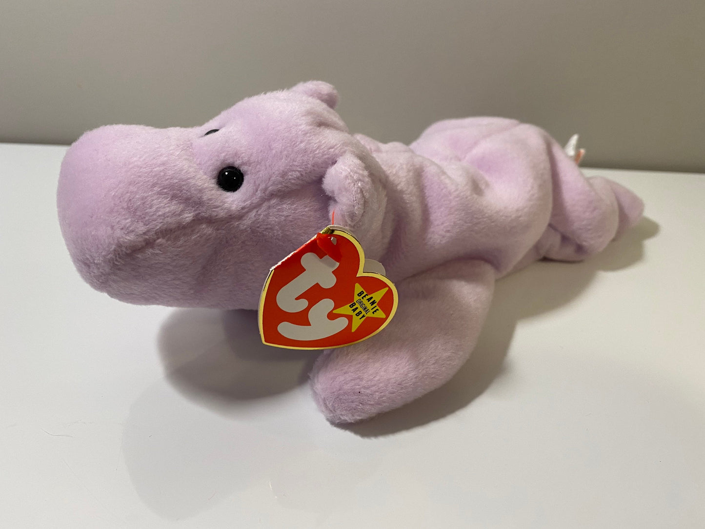 Ty Beanie Baby “Happy” the Purple Hippo! (9 inch)