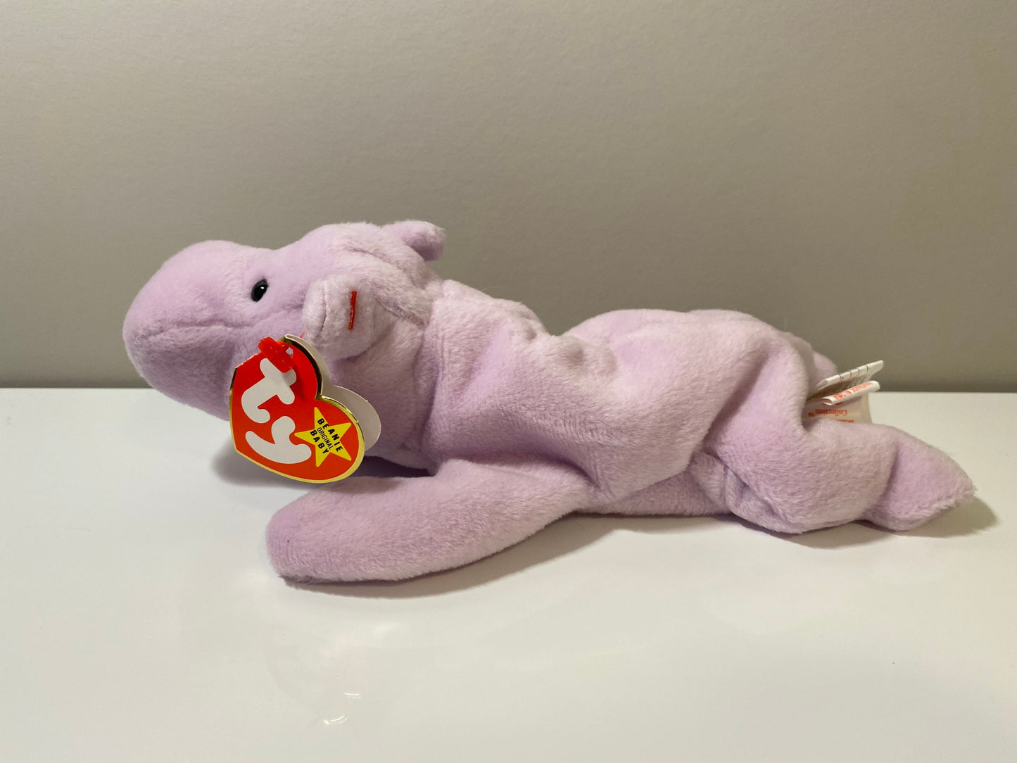 Ty Beanie Baby “Happy” the Purple Hippo! (9 inch)