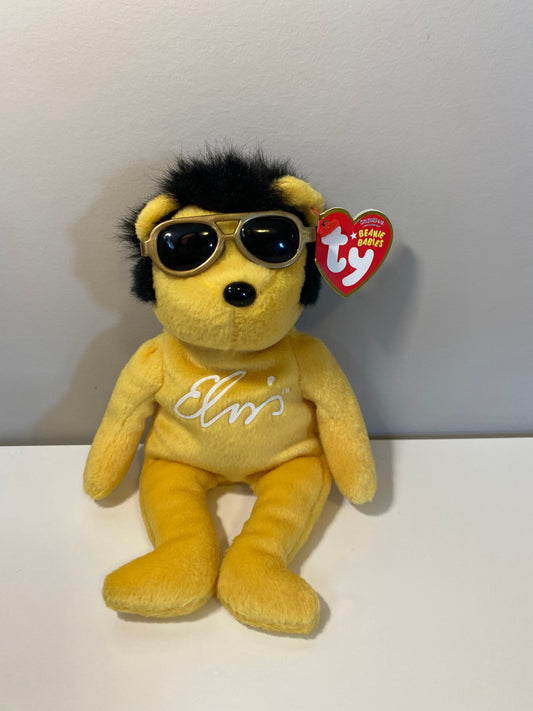 Ty Beanie Baby “Solid Gold Beanie” the Elvis Bear - Walgreen’s Exclusive (9 inch)