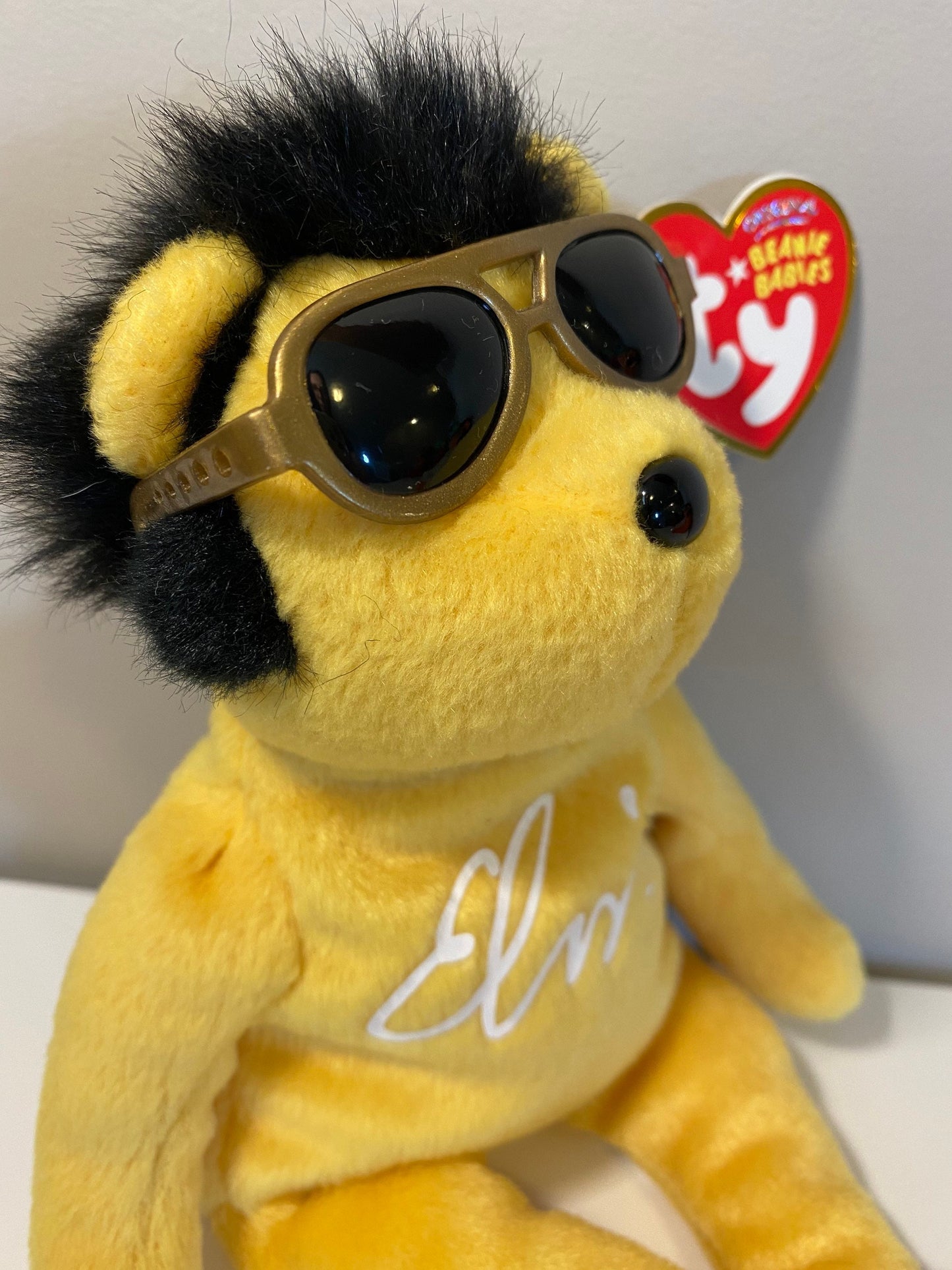 Ty Beanie Baby “Solid Gold Beanie” the Elvis Bear - Walgreen’s Exclusive (9 inch)