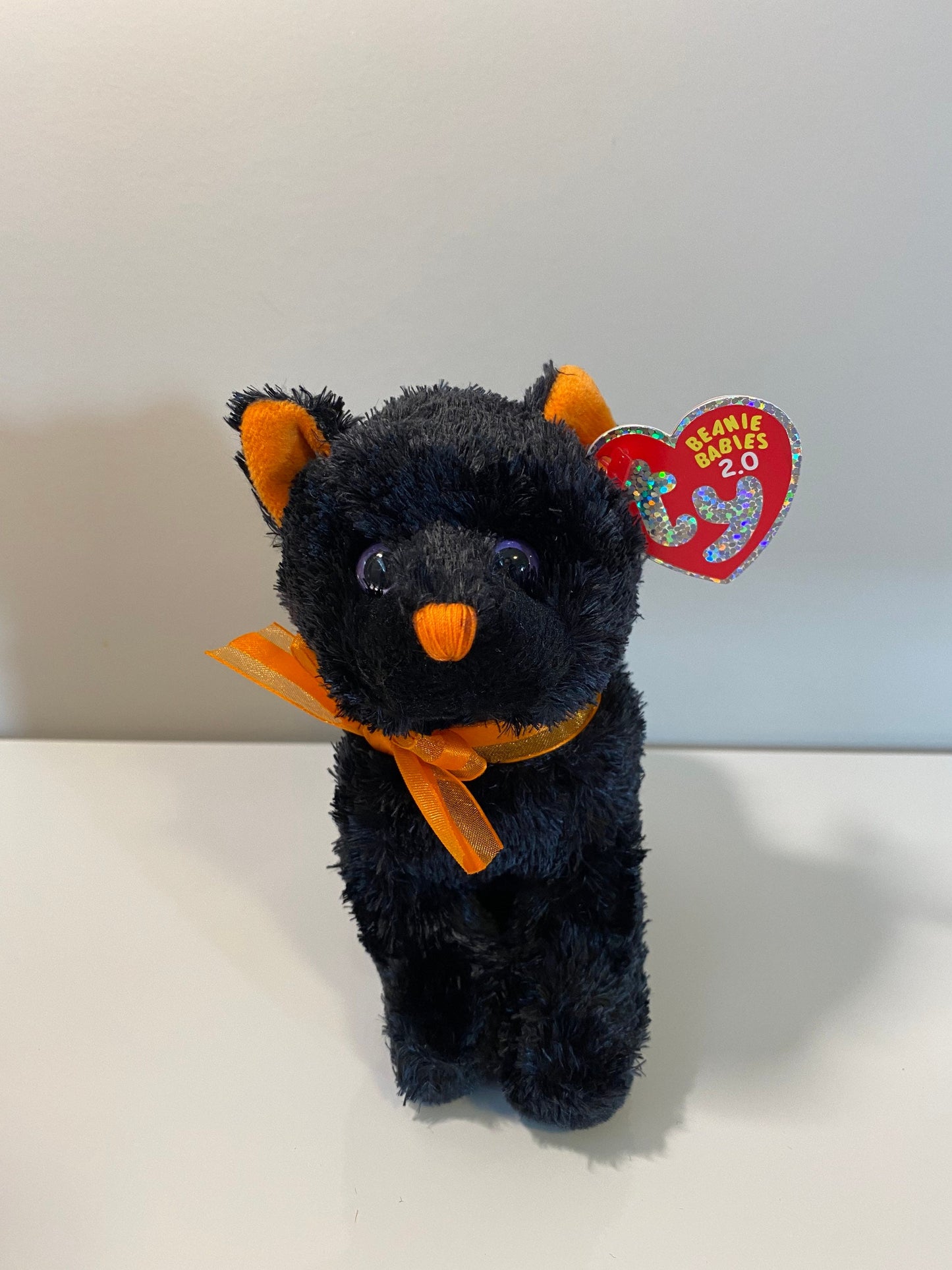 Ty Beanie Baby “Scaredy” the Black and Orange Cat (5.5 inch)