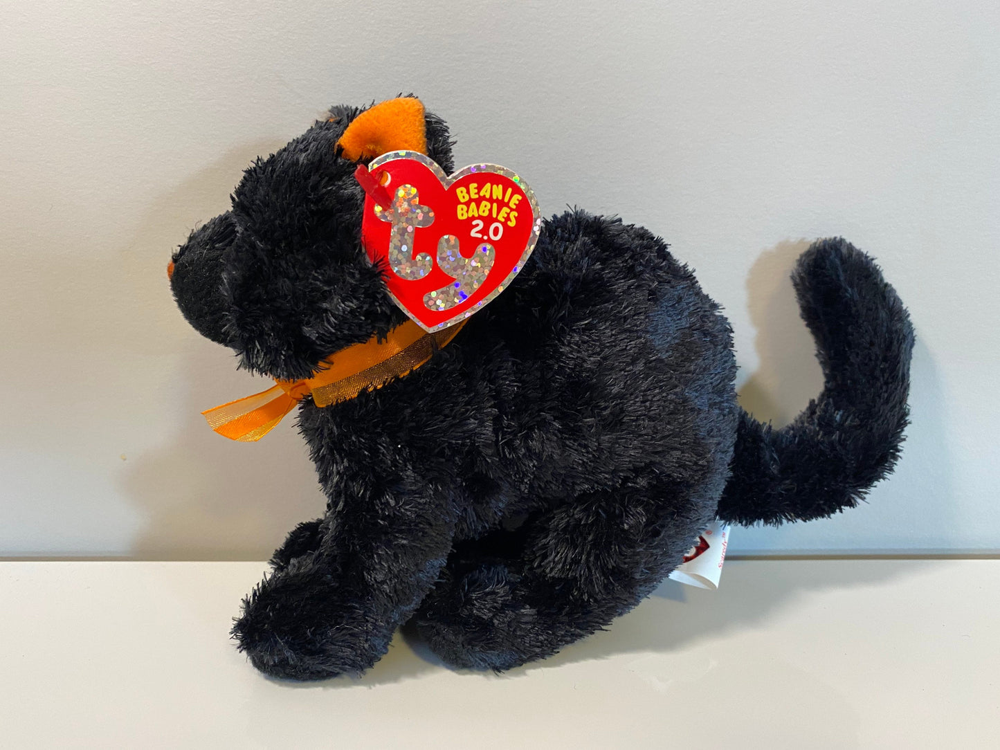 Ty Beanie Baby “Scaredy” the Black and Orange Cat (5.5 inch)