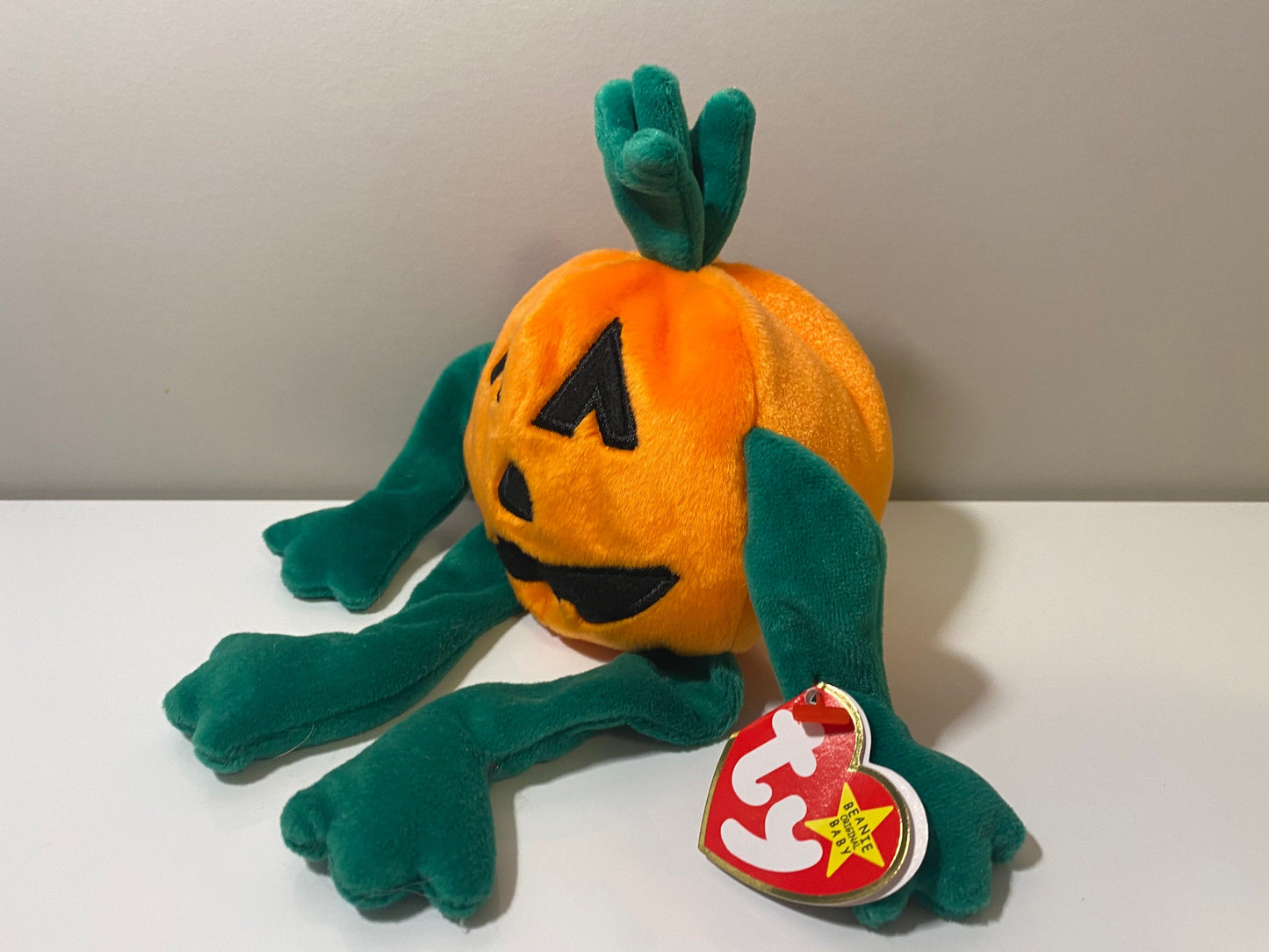 Ty Beanie Baby “Pumkin” the Orange or Rare Yellow Colour (4 inch)