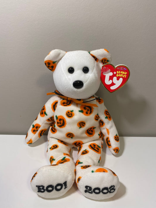 Ty Beanie Baby “Carvers” the Halloween Bear with Pumpkins on Body - Hallmark Exclusive (8.5 inch)