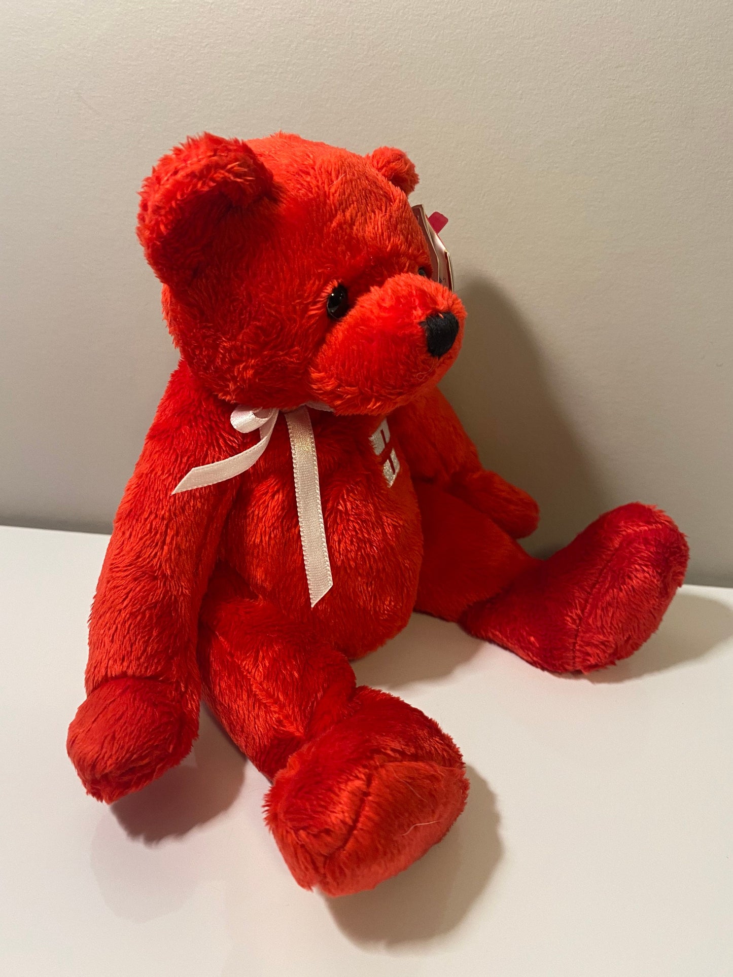 Ty Beanie Baby “George” the Red Bear - Europe Exclusive (7 inch)