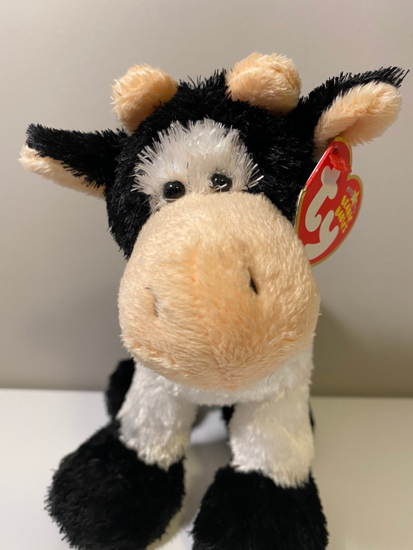 Ty Beanie Baby “Mooosly” the Cow ! (7 inch)