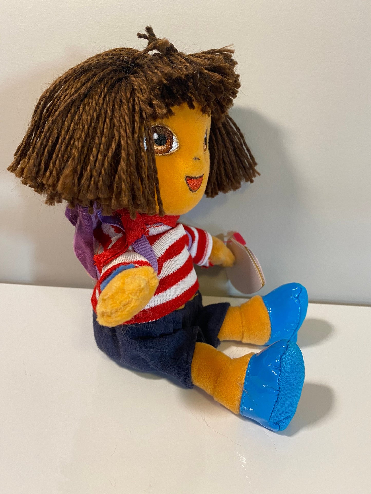 Ty Beanie Baby “Dora” the Dora Explorer Doll  *France edition* Greetings from France: BONJOUR! (7.5 inch)