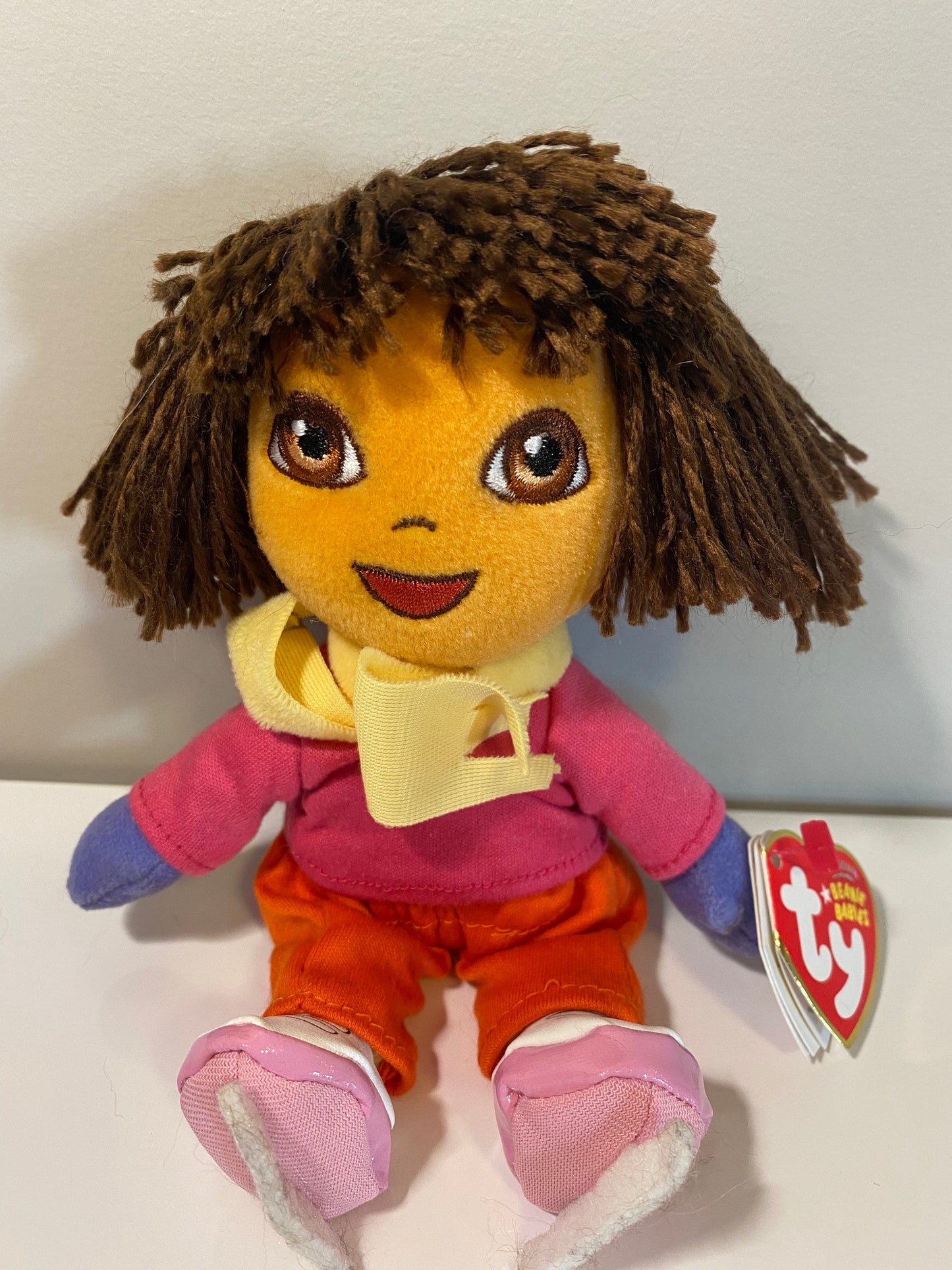 Ty Beanie Baby “Dora” the Dora the Explorer Doll  - Let’s go skating version (7 inch)