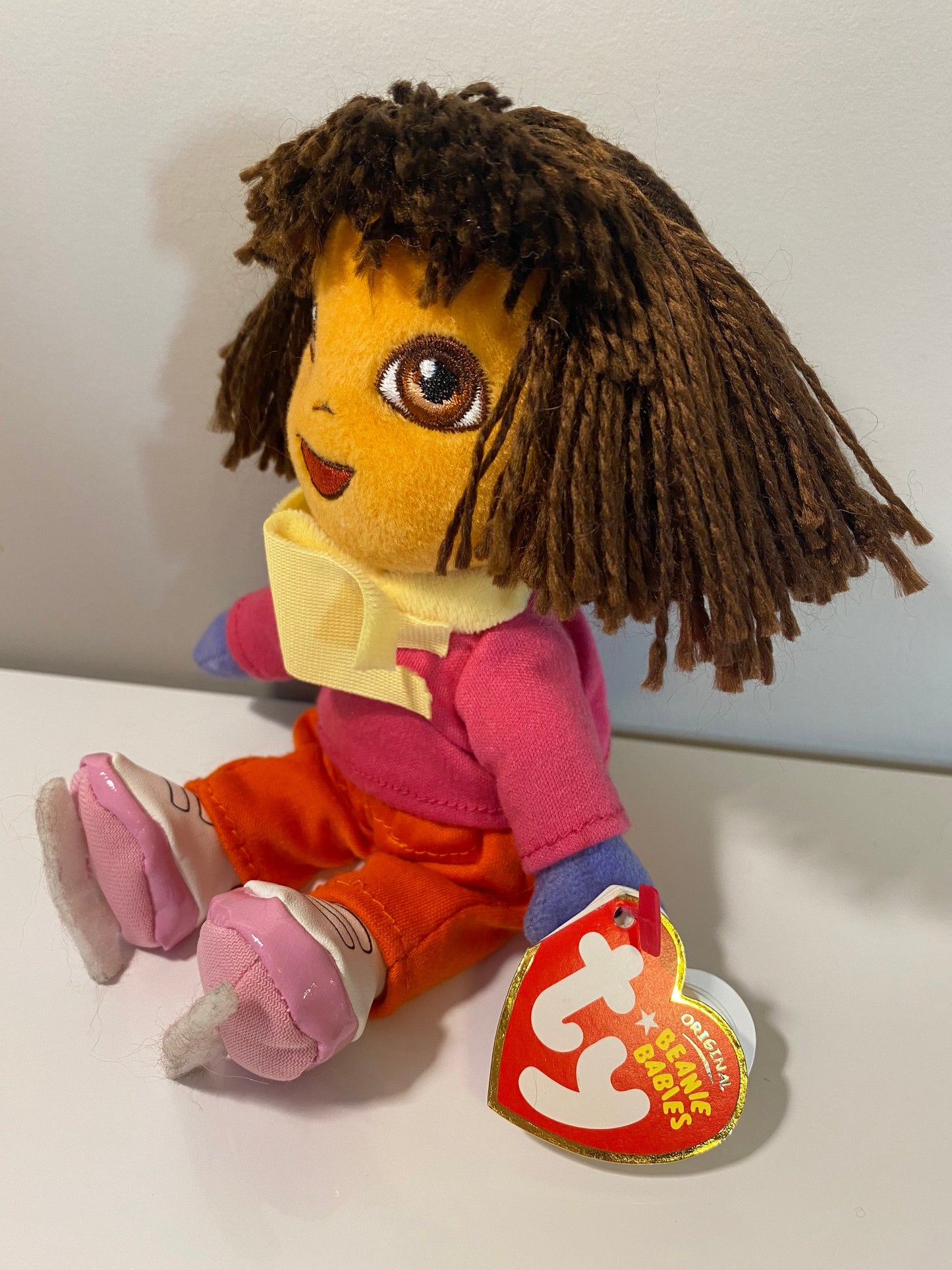 Ty Beanie Baby “Dora” the Dora the Explorer Doll  - Let’s go skating version (7 inch)