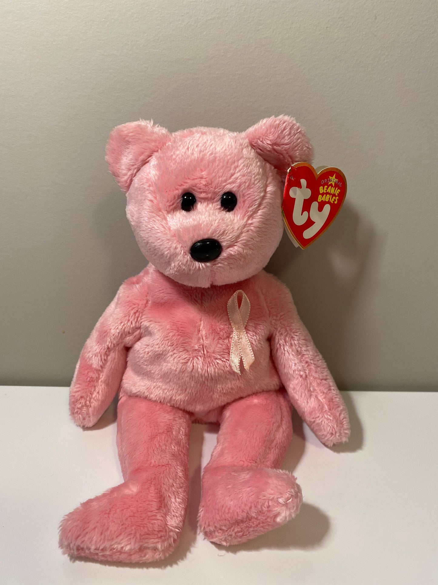 Ty Beanie Baby “Awareness” the Breast Cancer Awareness Bear (8.5 inch)