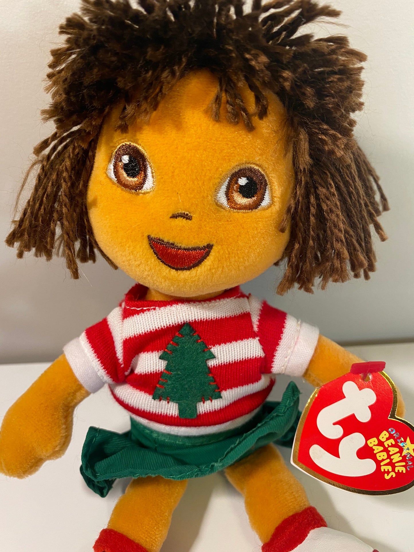 Ty Beanie Baby “Dora” from Dora the Explorer - Christmas Edition!! (7.5 inch)