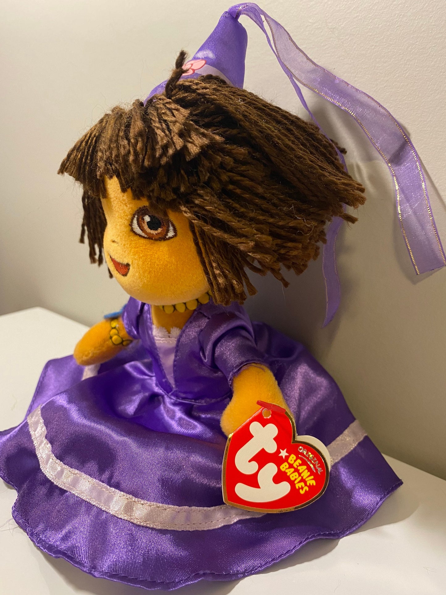 Ty Beanie Baby “Dora” the Dora the Explorer Doll  - Princess Fairytale Adventure Edition (8 inch)