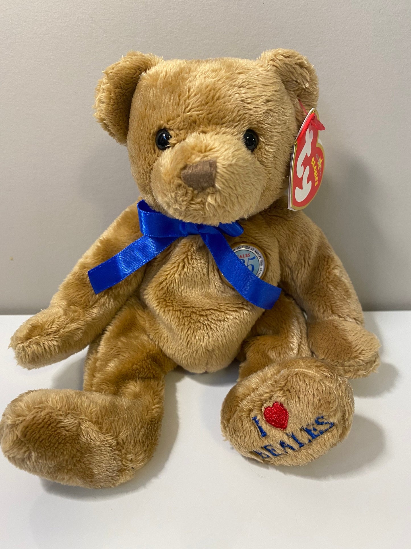 Ty Beanie Baby “Nigel” the Bear - Beales and UK Exclusive (7.5 inch)