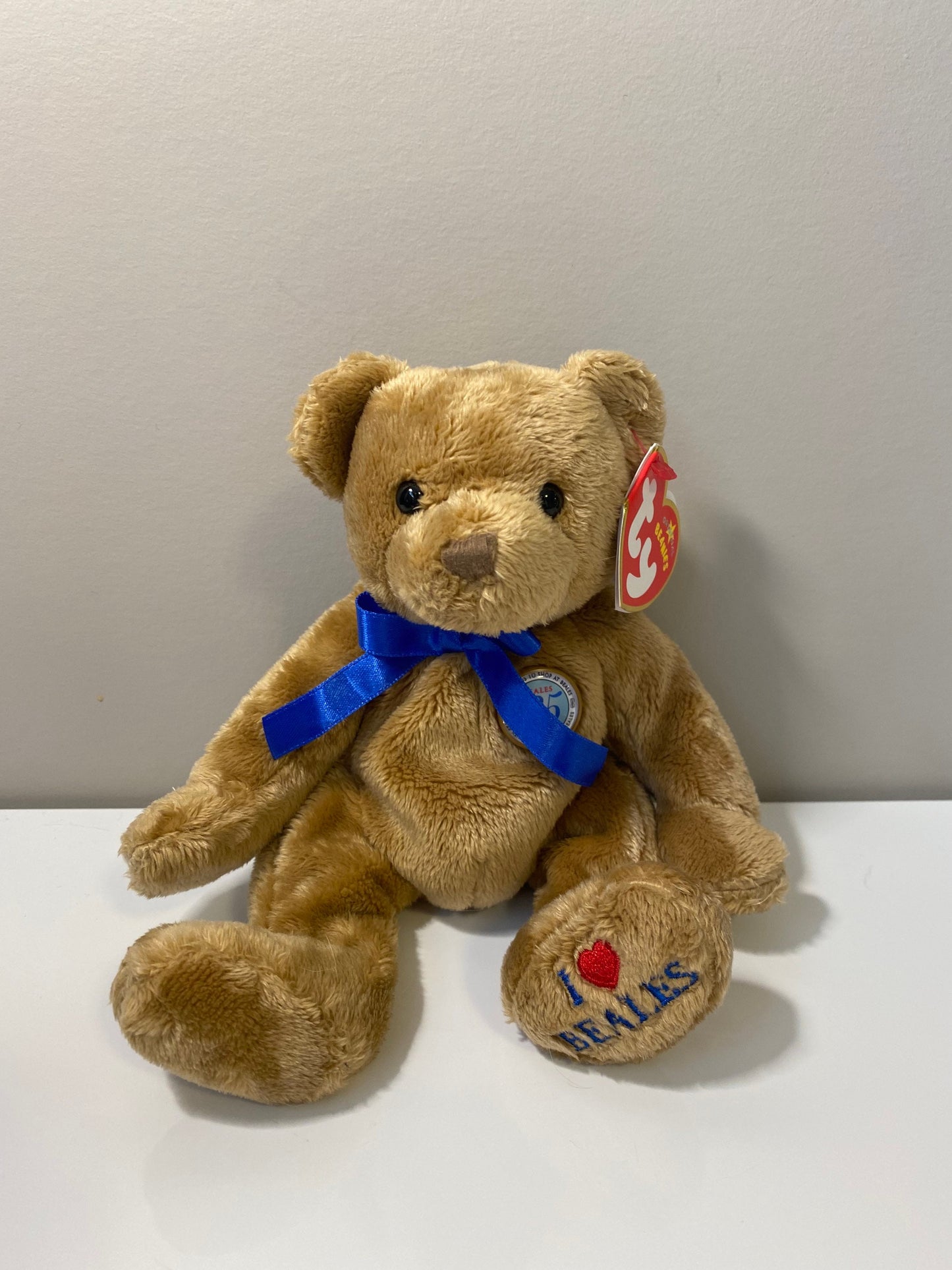 Ty Beanie Baby “Nigel” the Bear - Beales and UK Exclusive (7.5 inch)