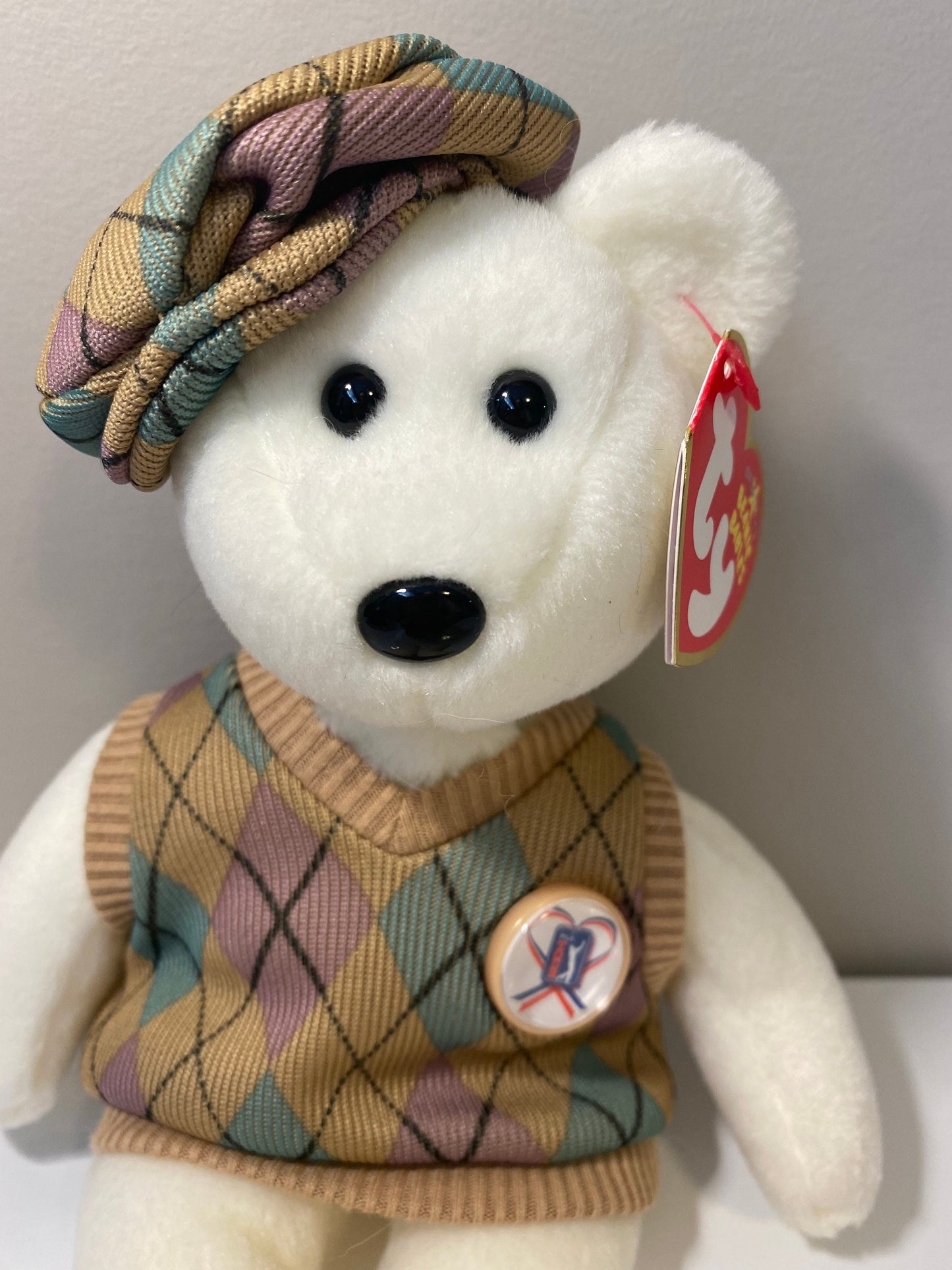 Ty Beanie Baby “Tour Teddy” the PGA Golf Bear (8.5 inch)