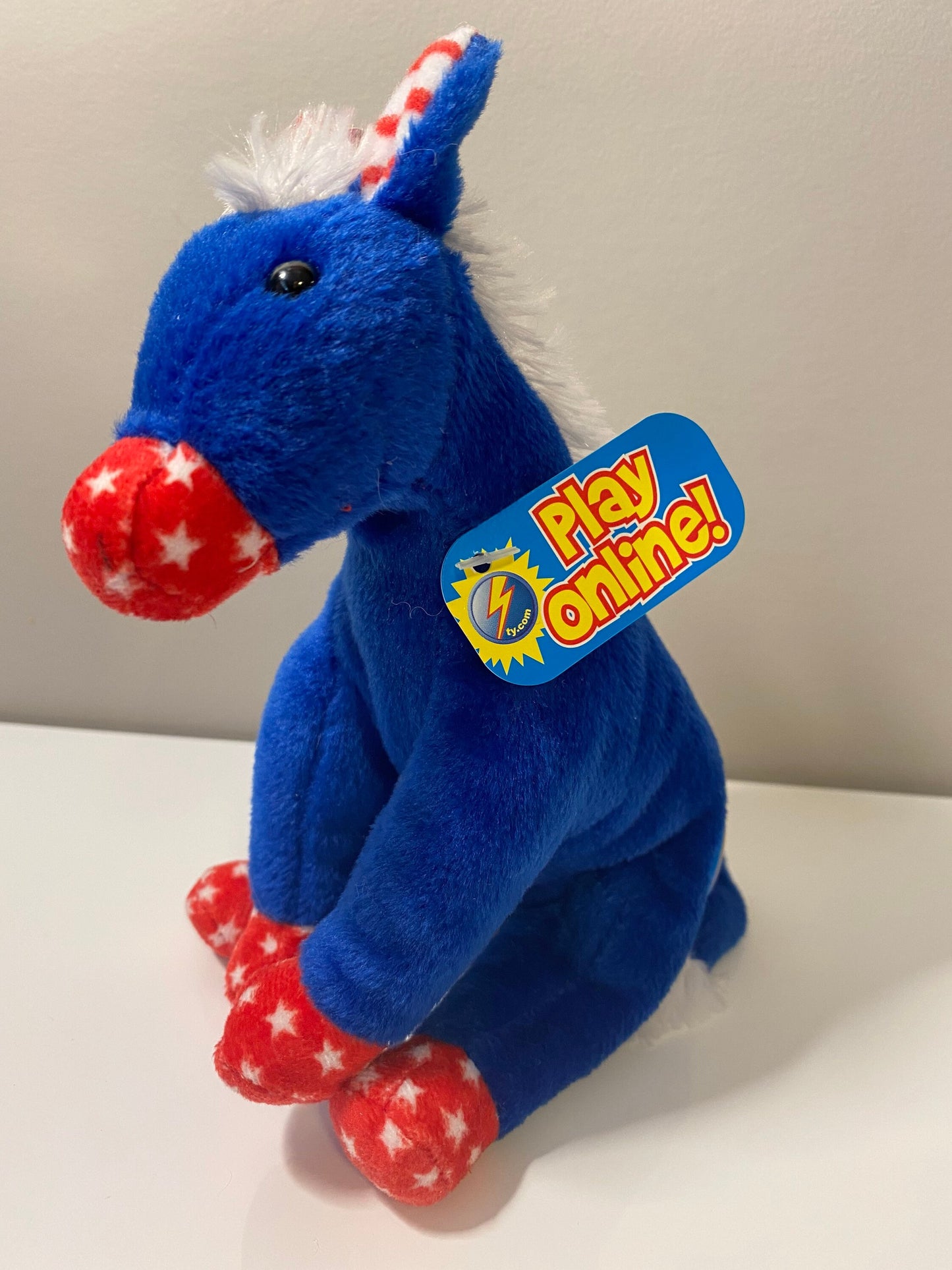 Ty Beanie Baby “Lefty” the Patriotic Donkey! (6 inch)