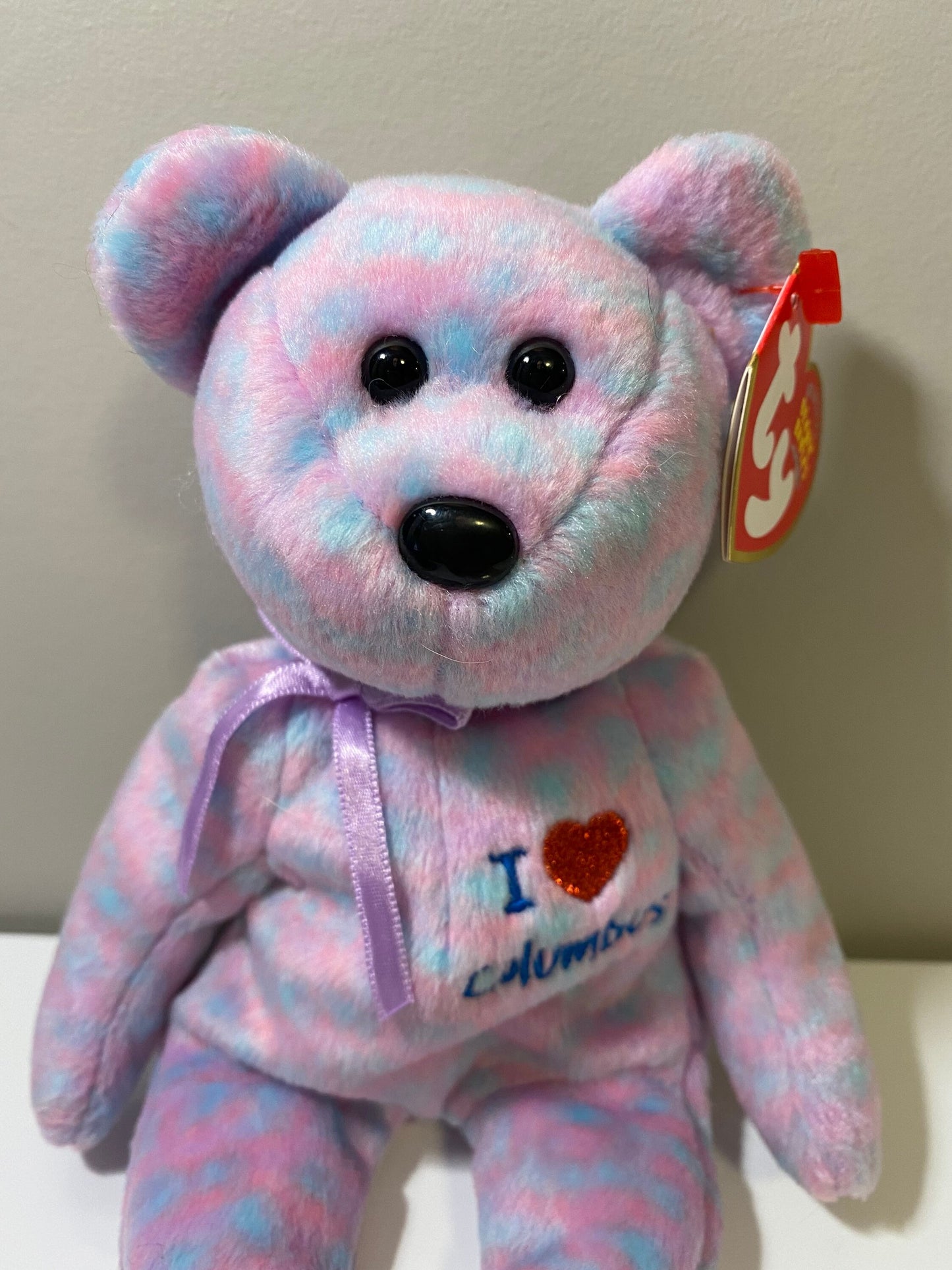 Ty Beanie Baby “Columbus” the I Love Columbus Bear - Trade Show Exclusive (8.5 inch)