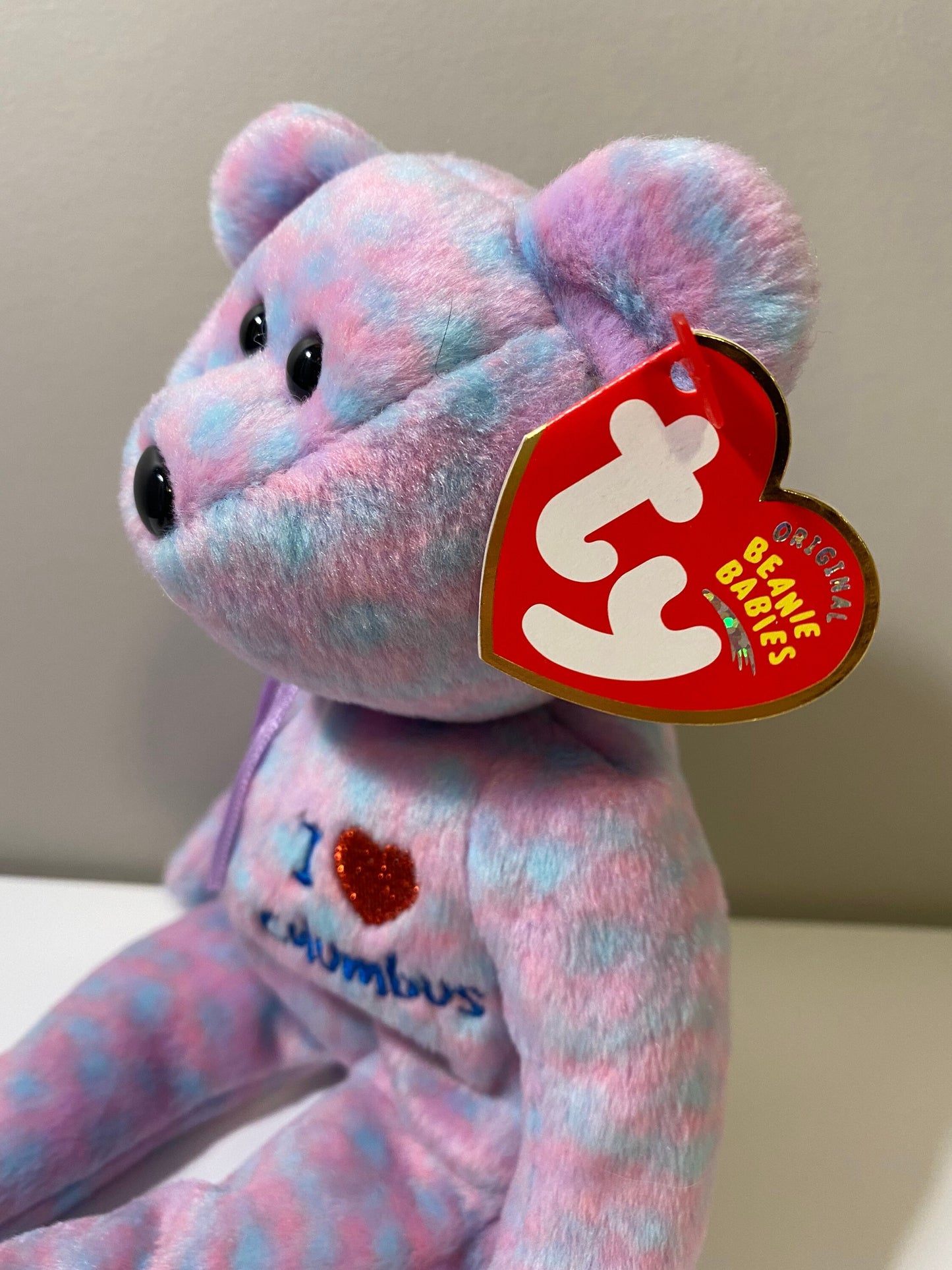 Ty Beanie Baby “Columbus” the I Love Columbus Bear - Trade Show Exclusive (8.5 inch)